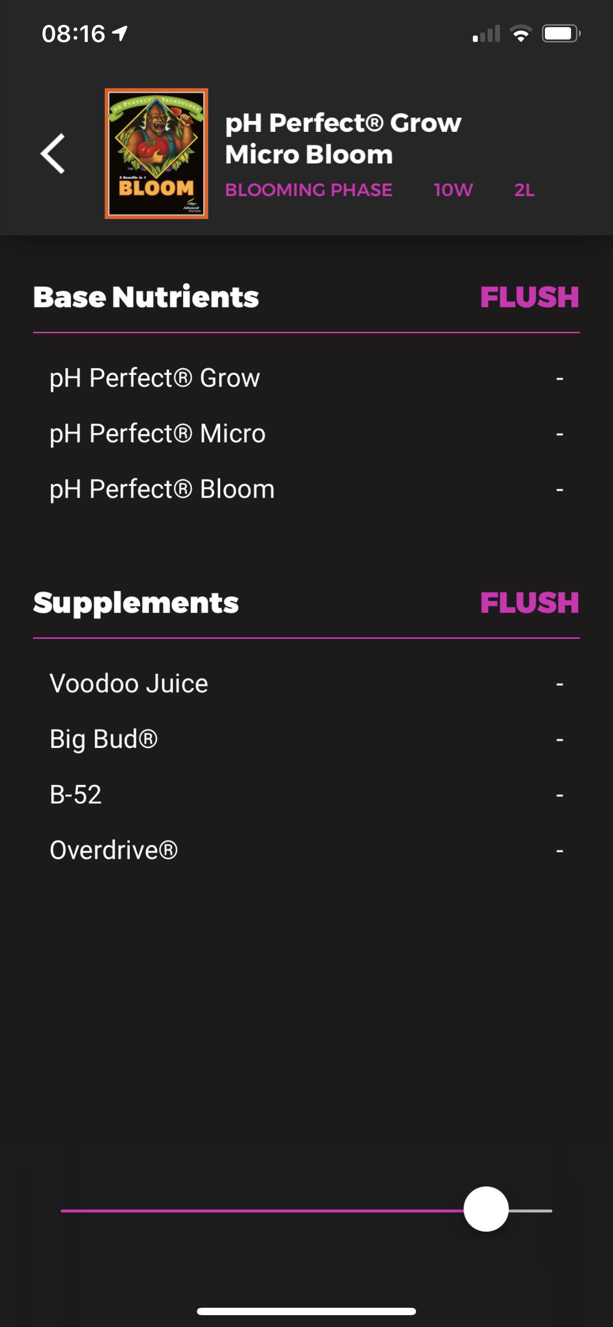 Why does my nute calculator tell me to flush for the last week if