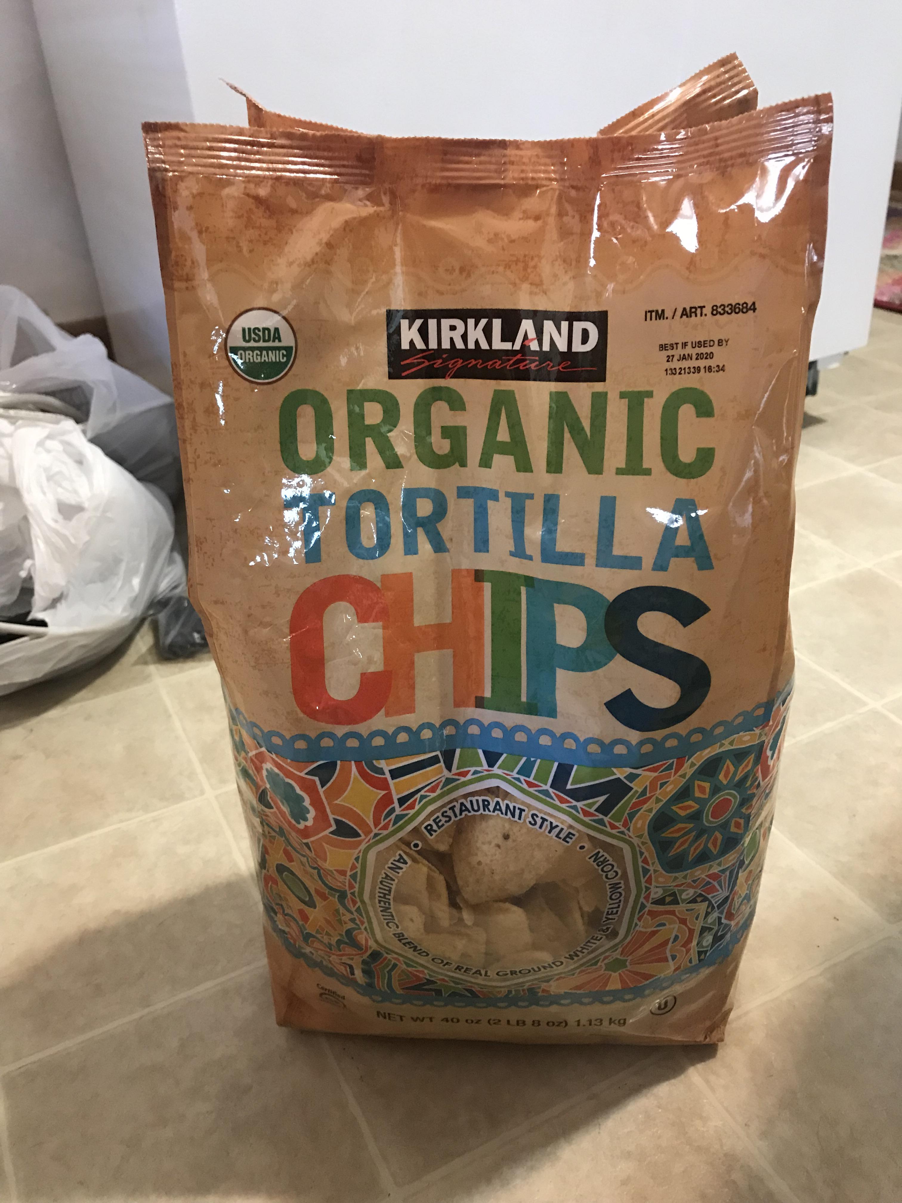 Costco changing up their tortilla chips packaging. They were missing