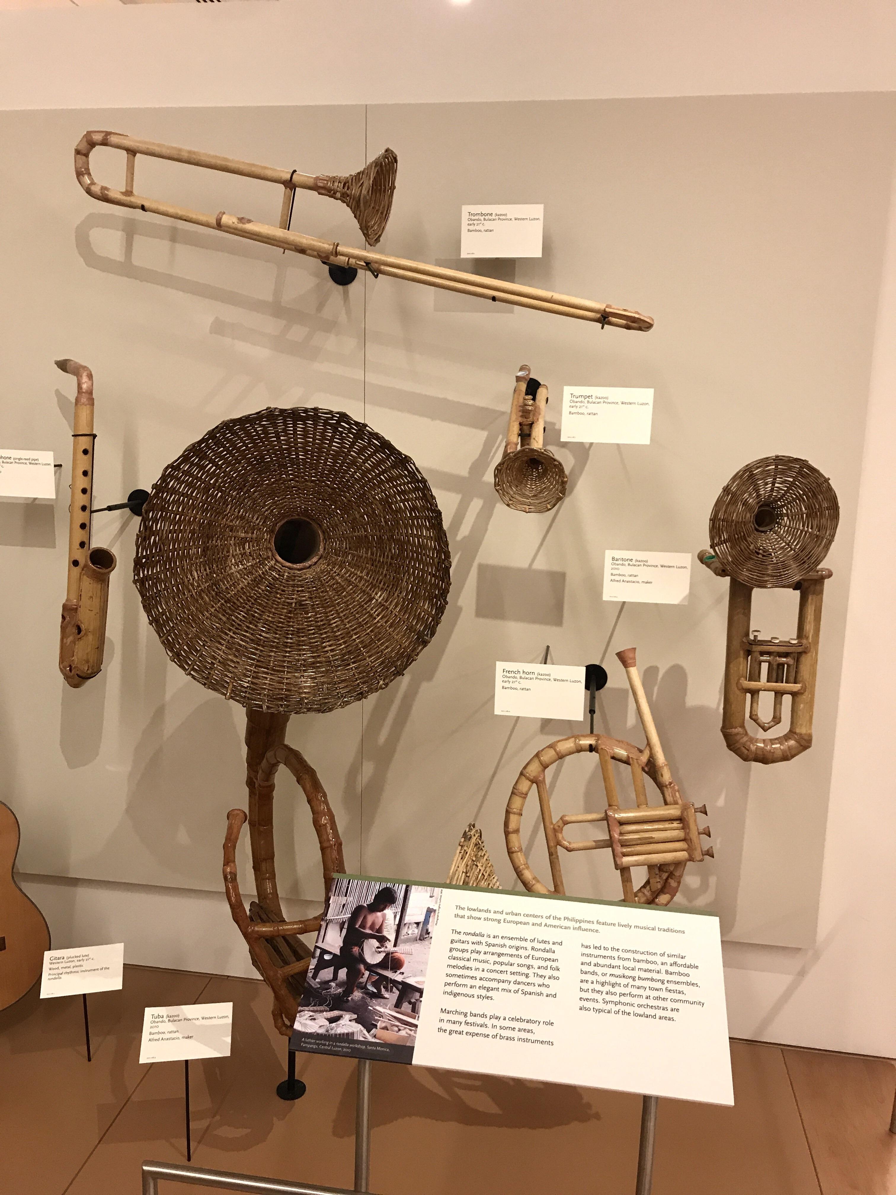 These wooden brass instruments from the Philippines. r/mildlyinteresting