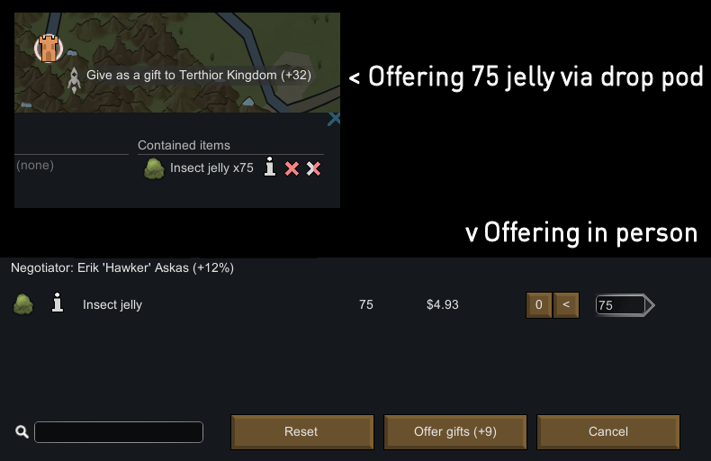 [PSA] Exploit in current version allows drop pod gifting to yield WAY more goodwill r/RimWorld