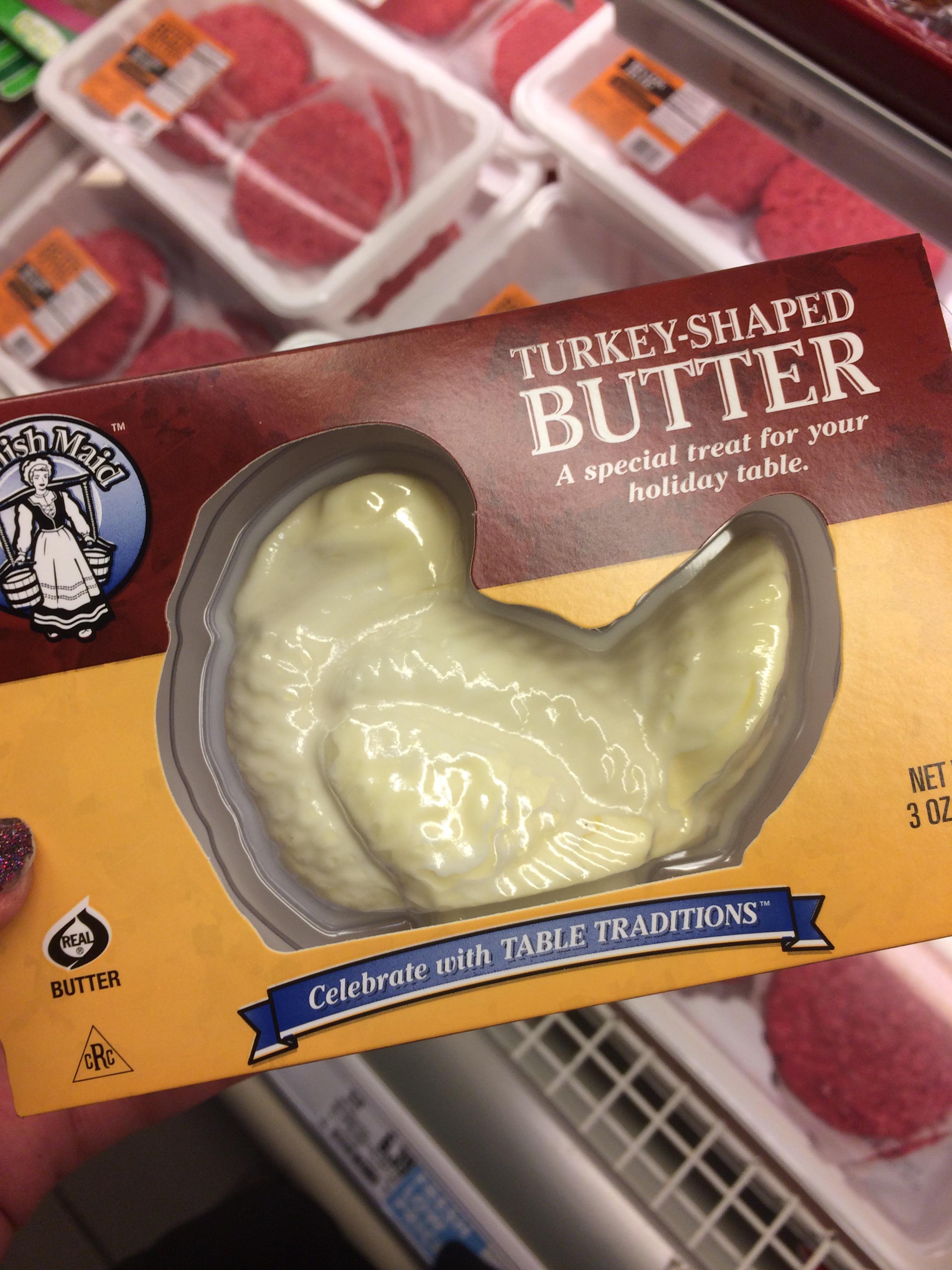 Turkey shaped butter r/ofcoursethatsathing