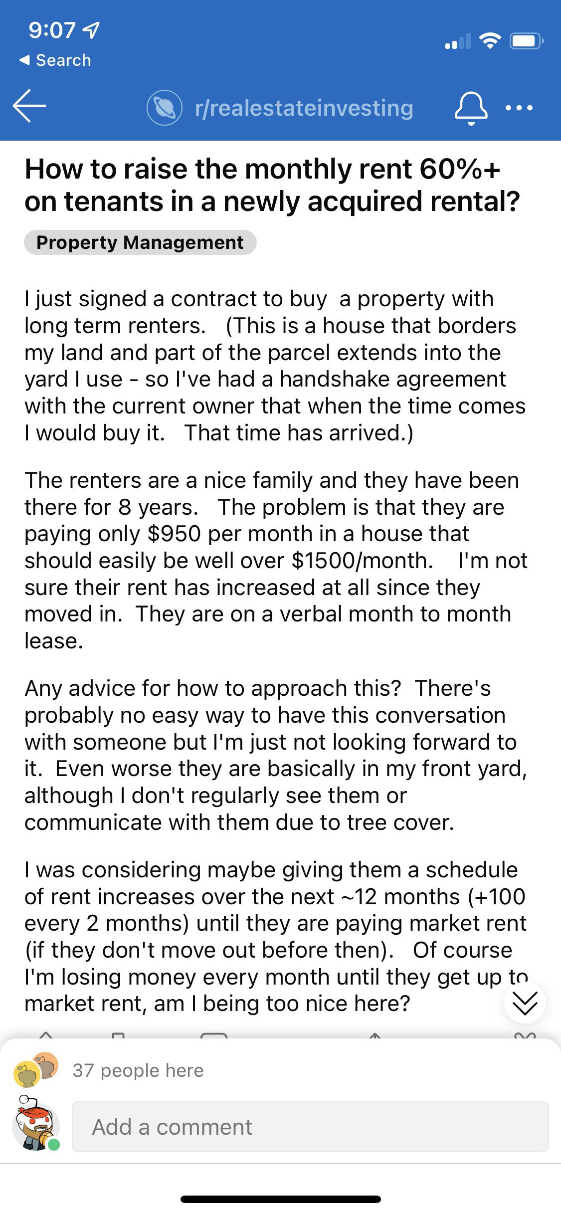 This poor landlord, has to raise rent because they’re “losing money” on