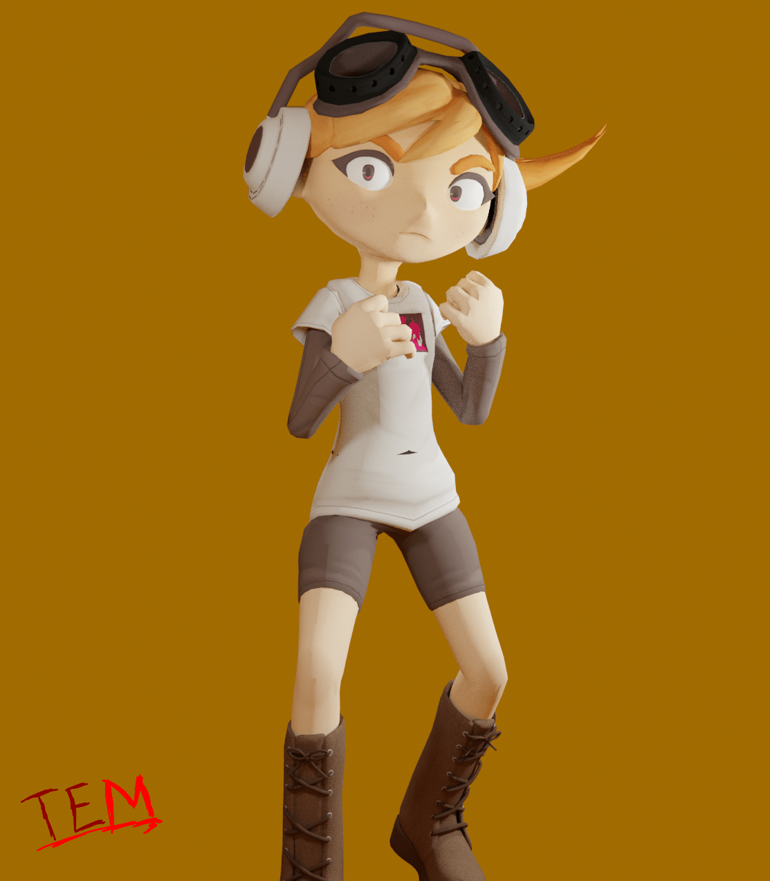 Spent over an hour working on this Blender Cycles render of Meggy r/SMG4