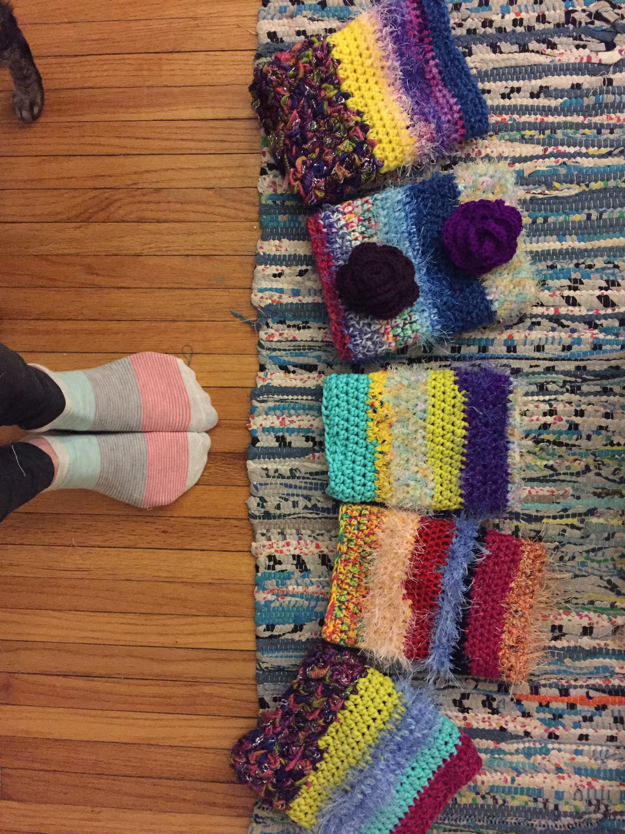 I was gifted some absolutely crazy pants skeins of yarn, so I turned