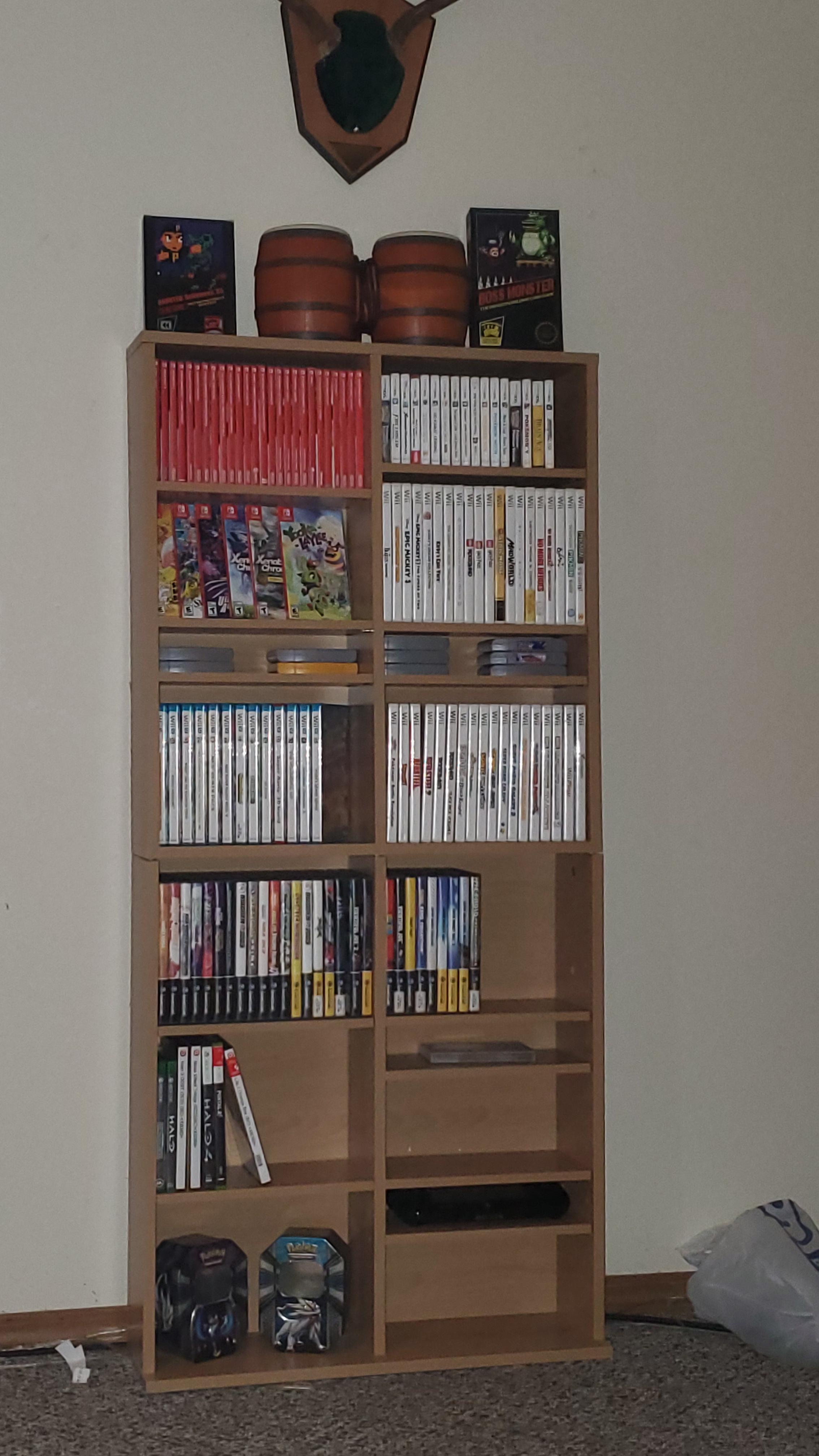 "So I bought a cheap media shelf" r/gamecollecting