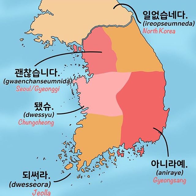 How to say "I'm fine" in Korean dialects r/korea