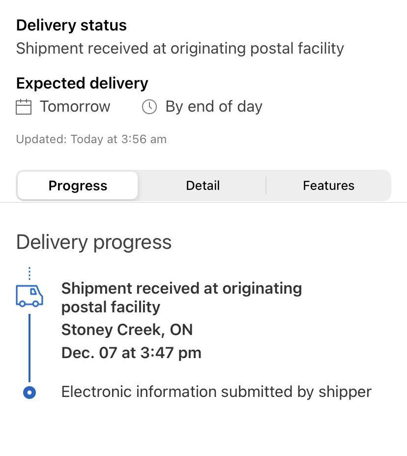What Is Shipment Information Received At Originating Postal Facility at