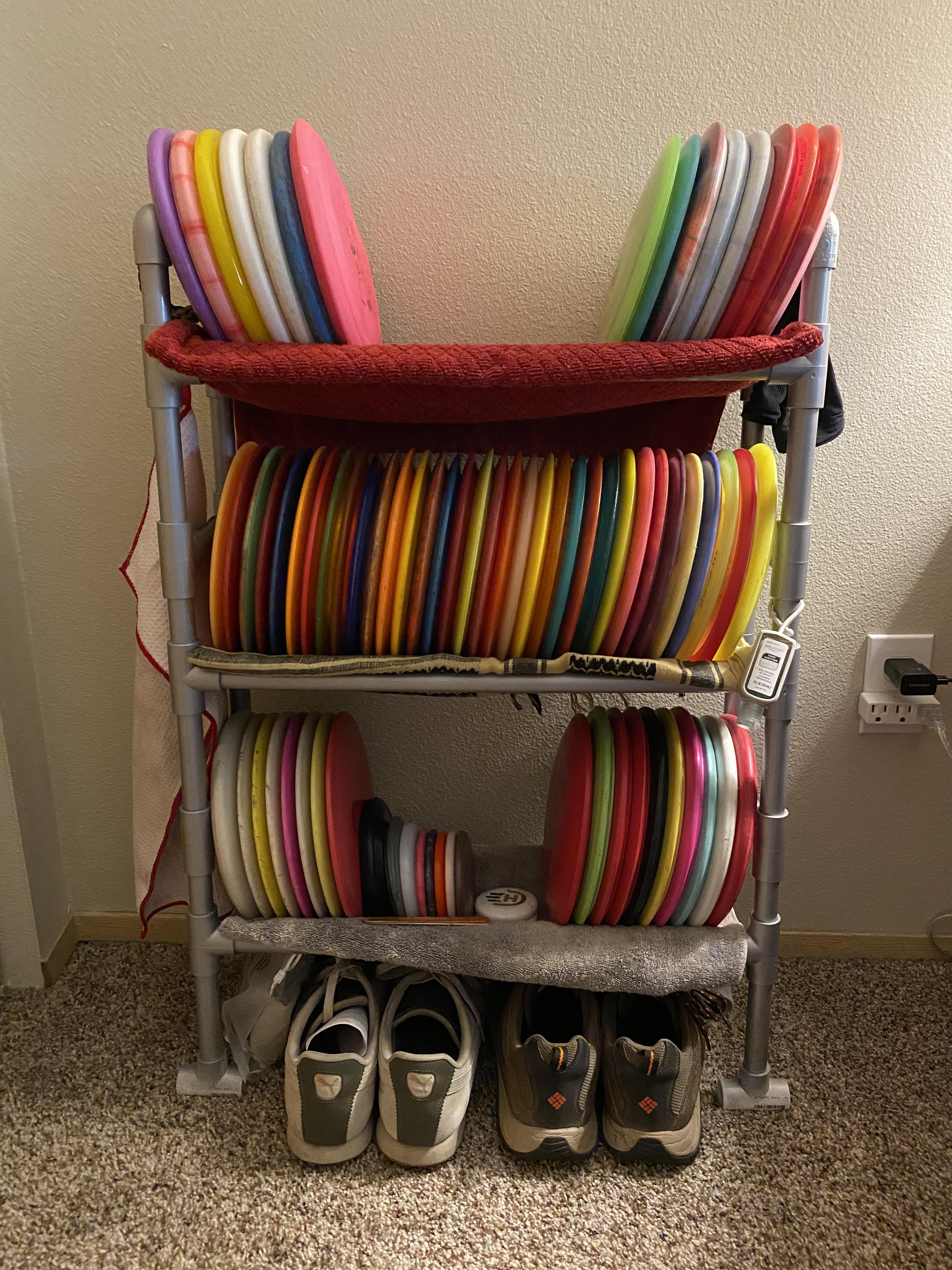 Finally built a rack for my discs! r/discgolf