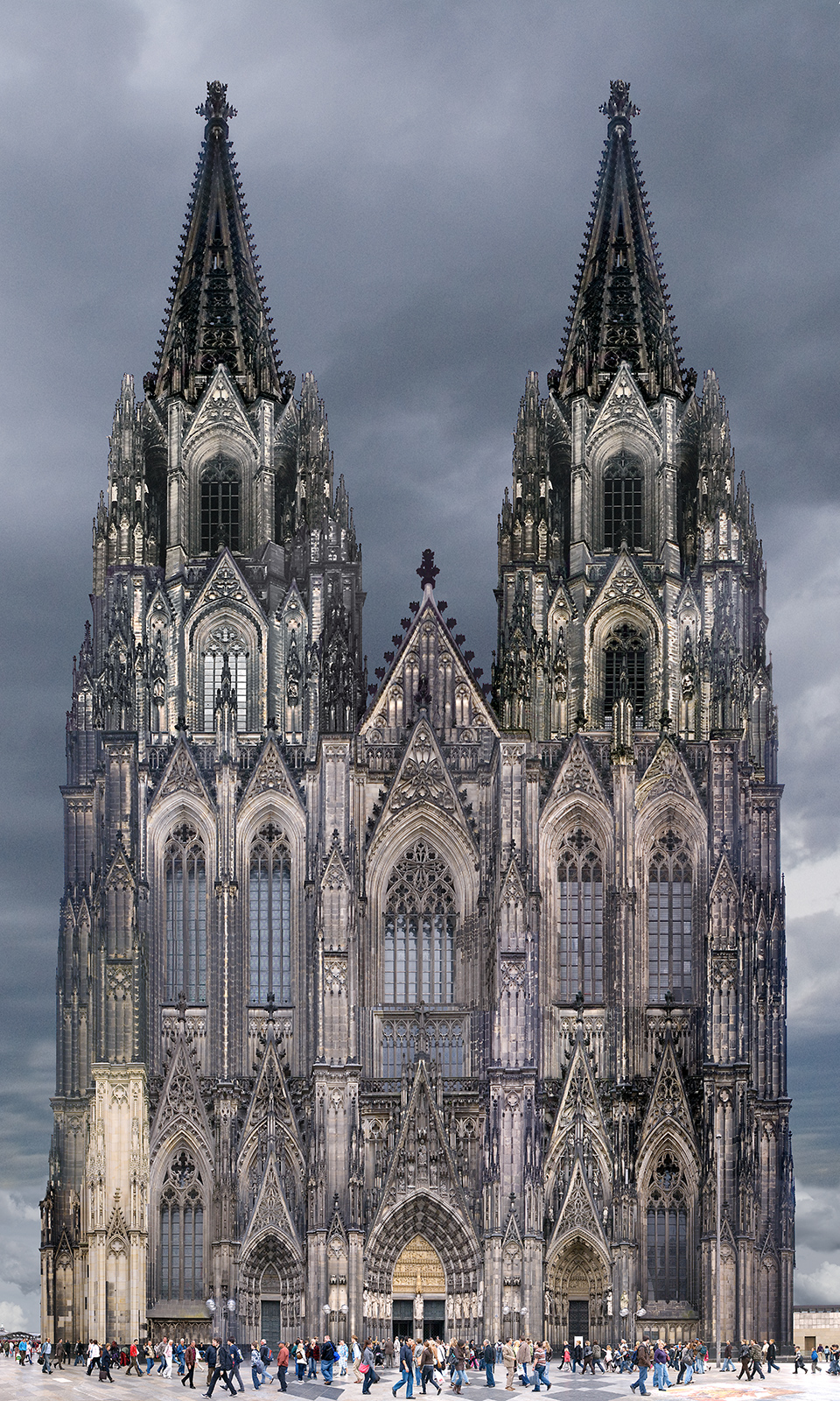 Cologne Cathedral in Cologne, Germany. It's the largest church in