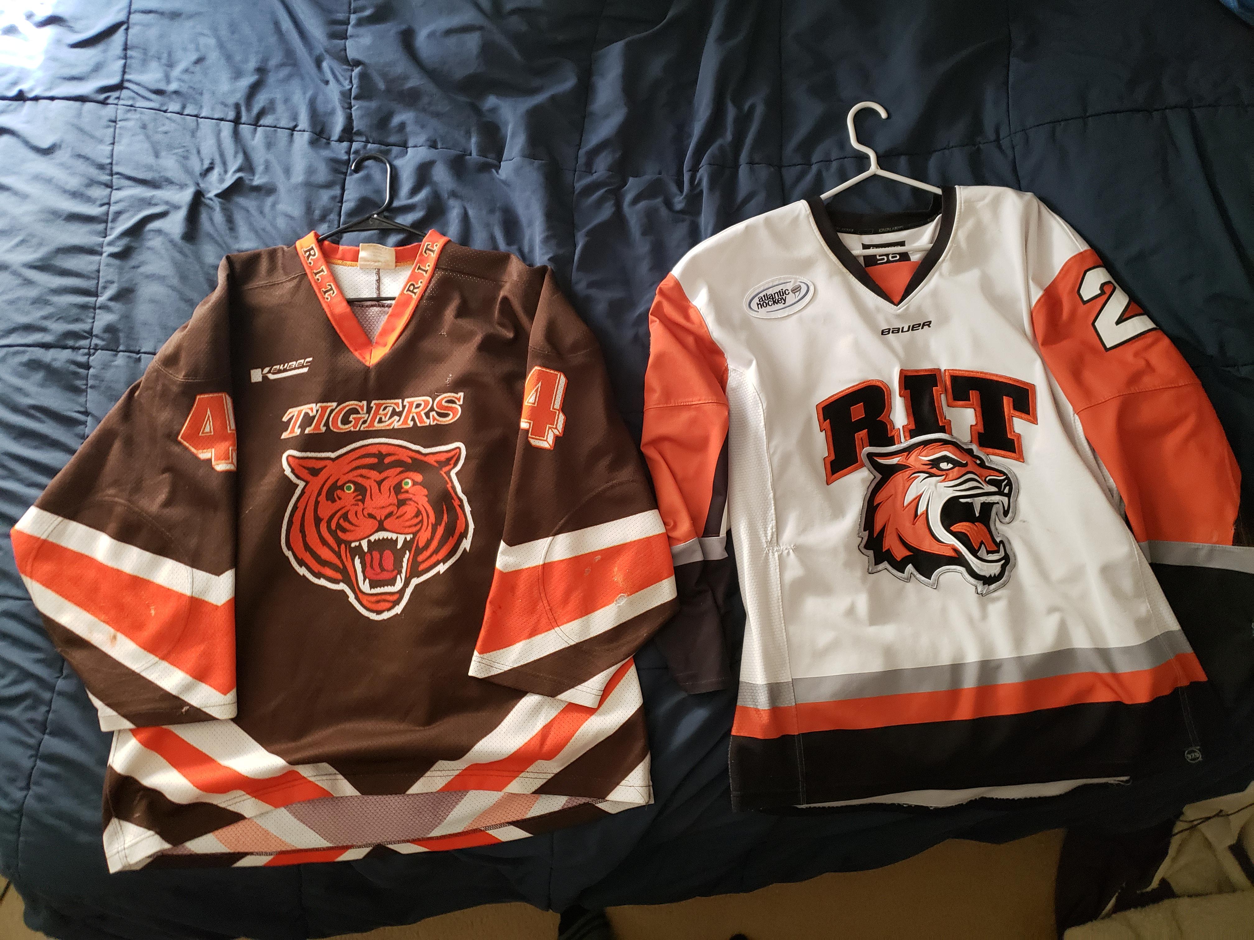 1999 (D3) vs 2019 (D1) RIT GW Hockey Jerseys r/hockeyjerseys