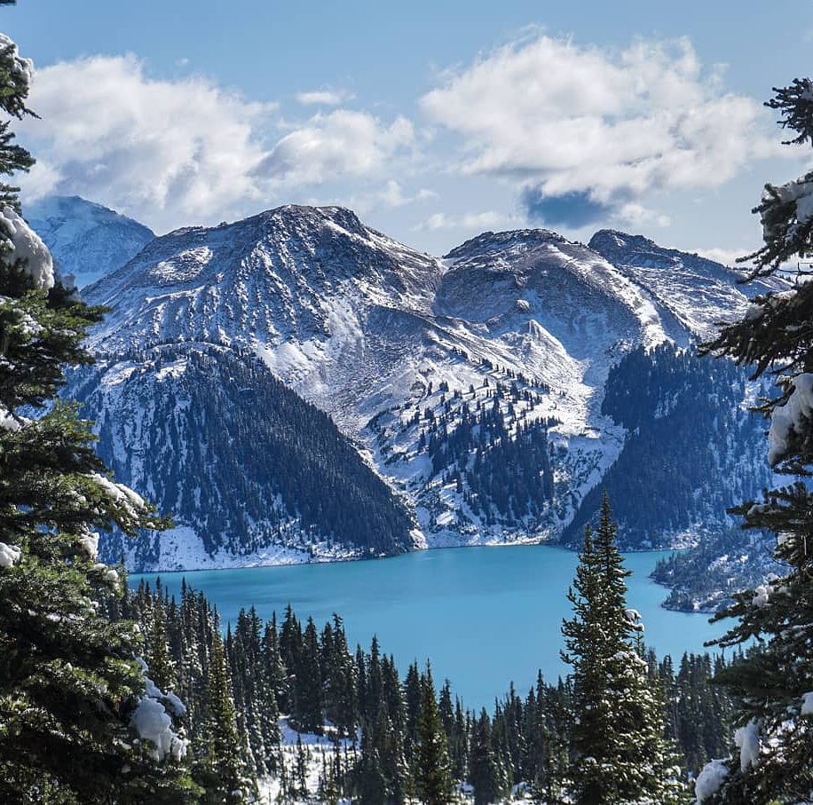 Garibaldi Lake after the first snowfall this year r/Outdoors