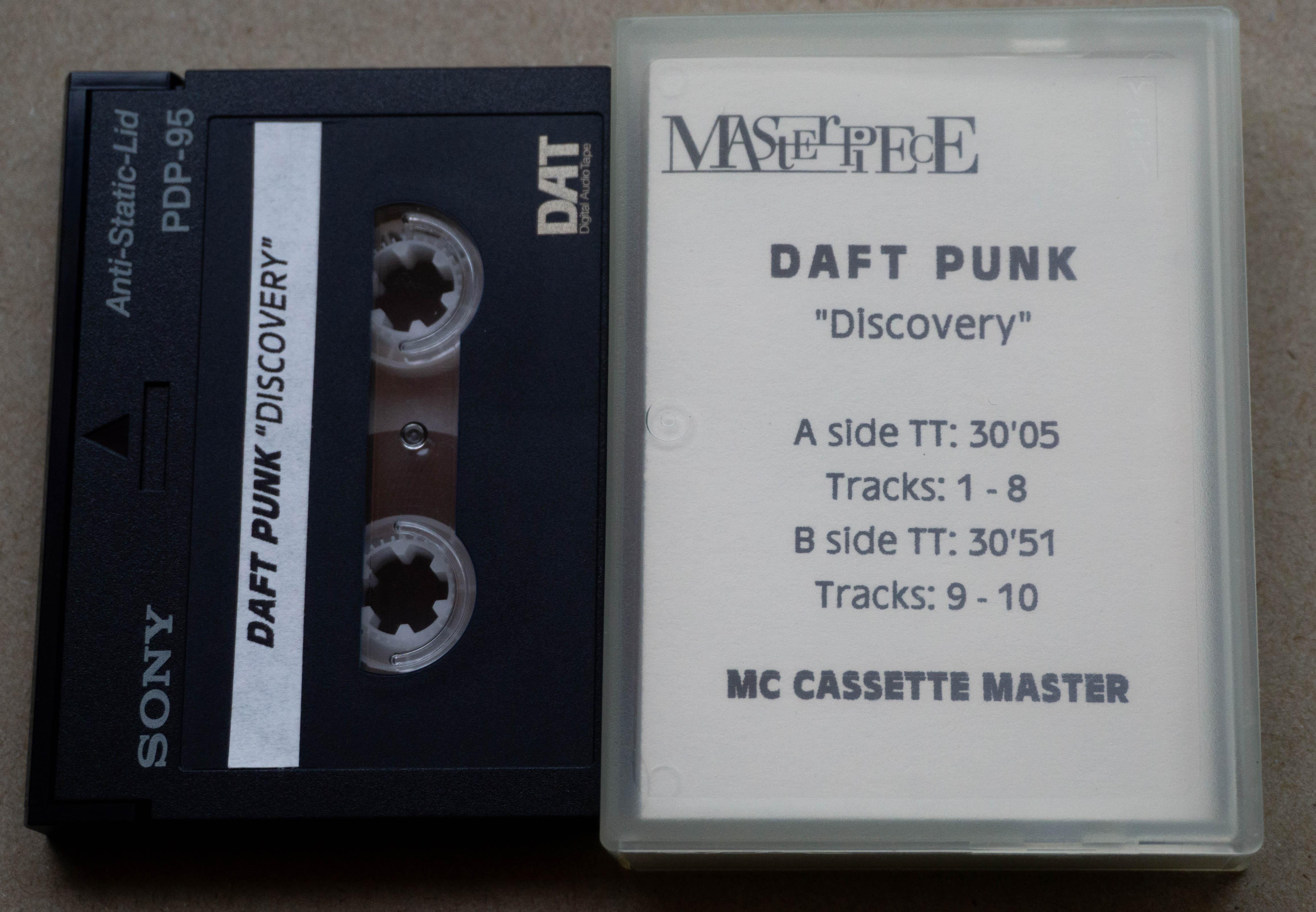 Daft Punk Discovery Cassette Master DAT Tape r/cassetteculture