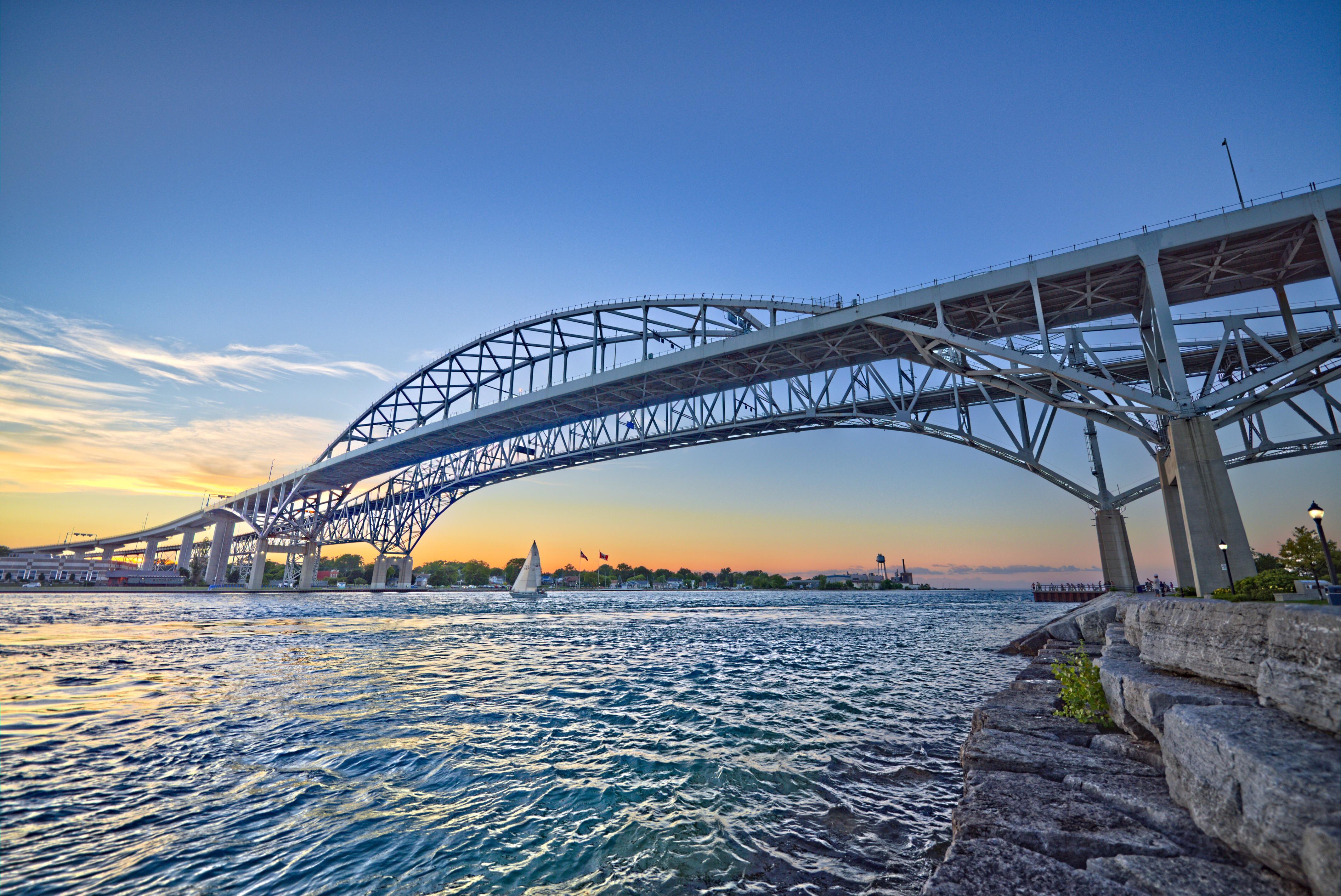 Bluewater Bridge Sarnia, Ontario [D750] r/LandscapePhotography