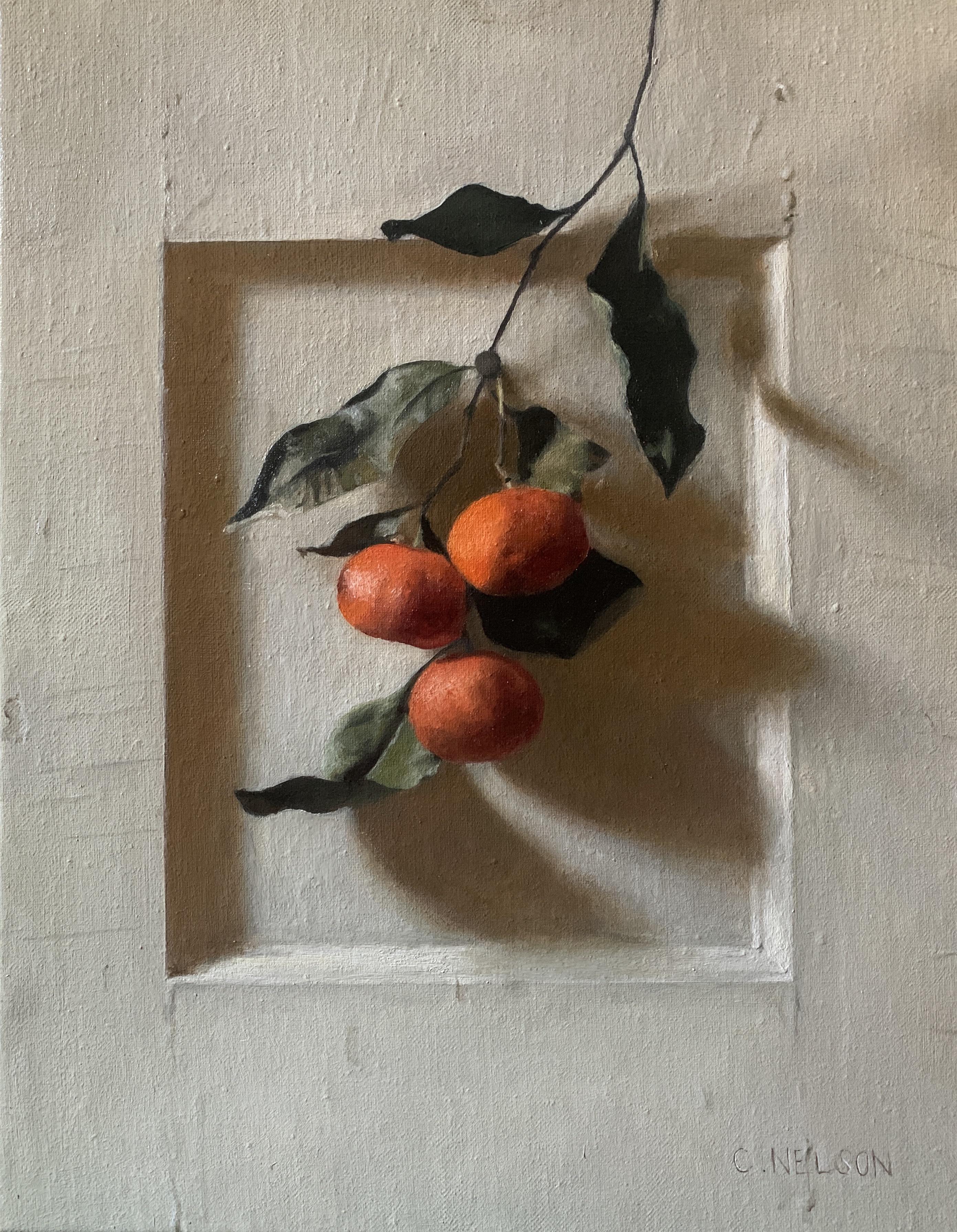 Mandarins, oil on linen r/painting