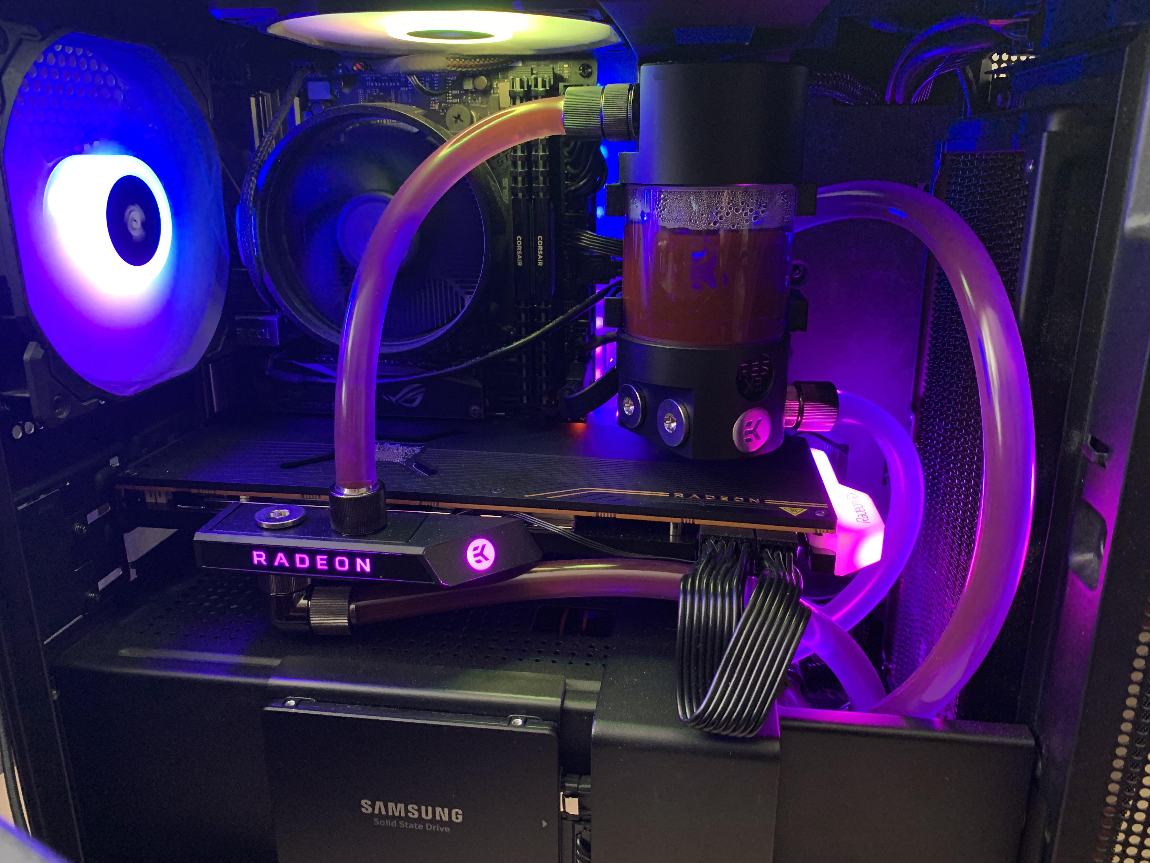 First water cooled setup, 106C on hotspot... (more info in comments