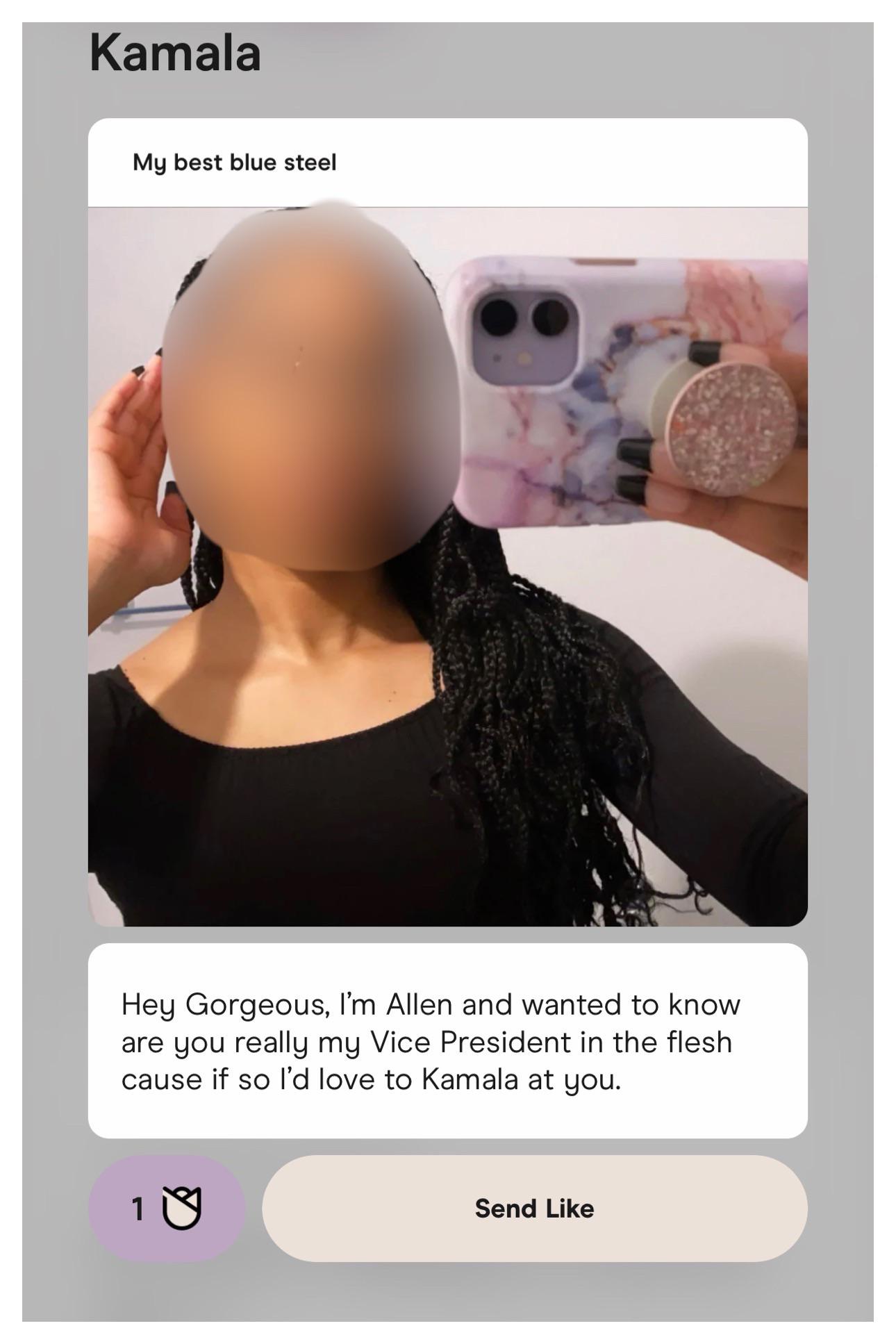 This might have been a reach but well worth it r/Tinder