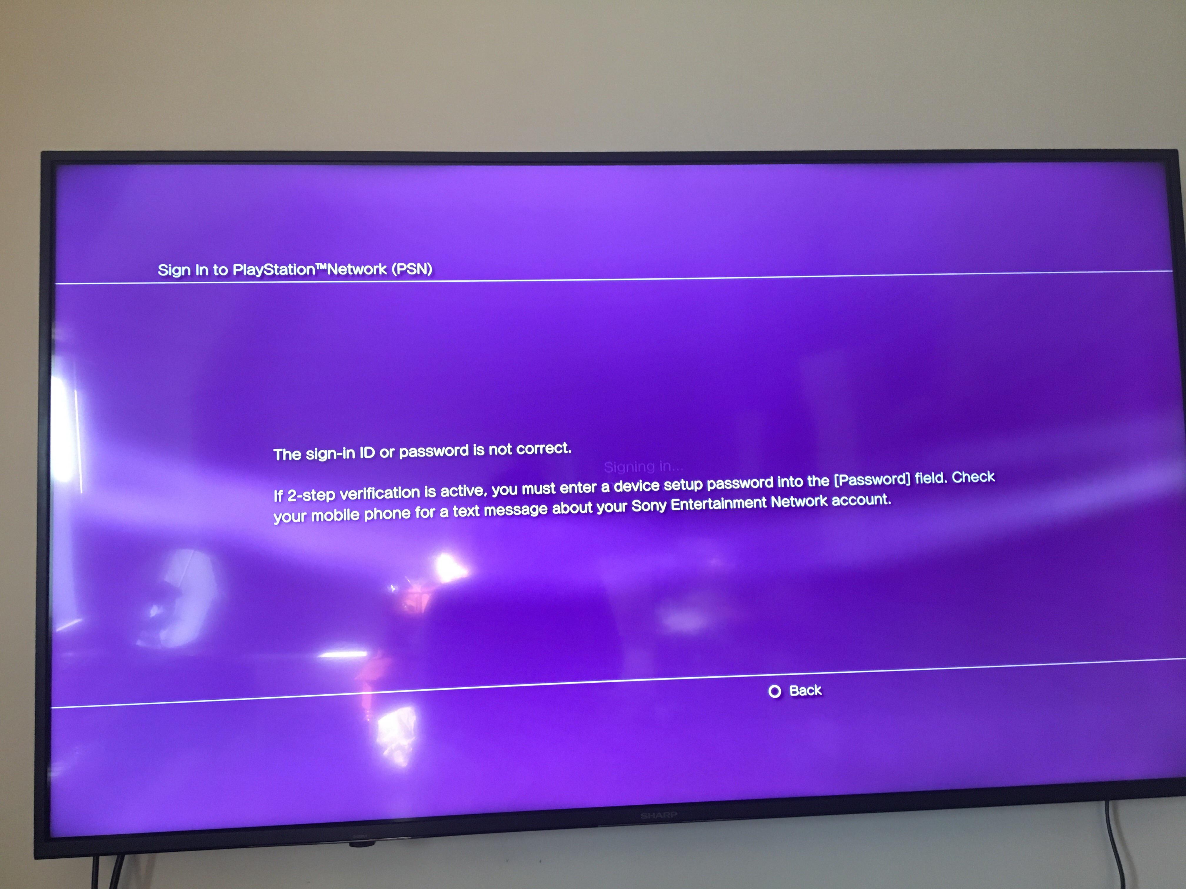 I literally knowwww my password is right. I can log on on my phone but