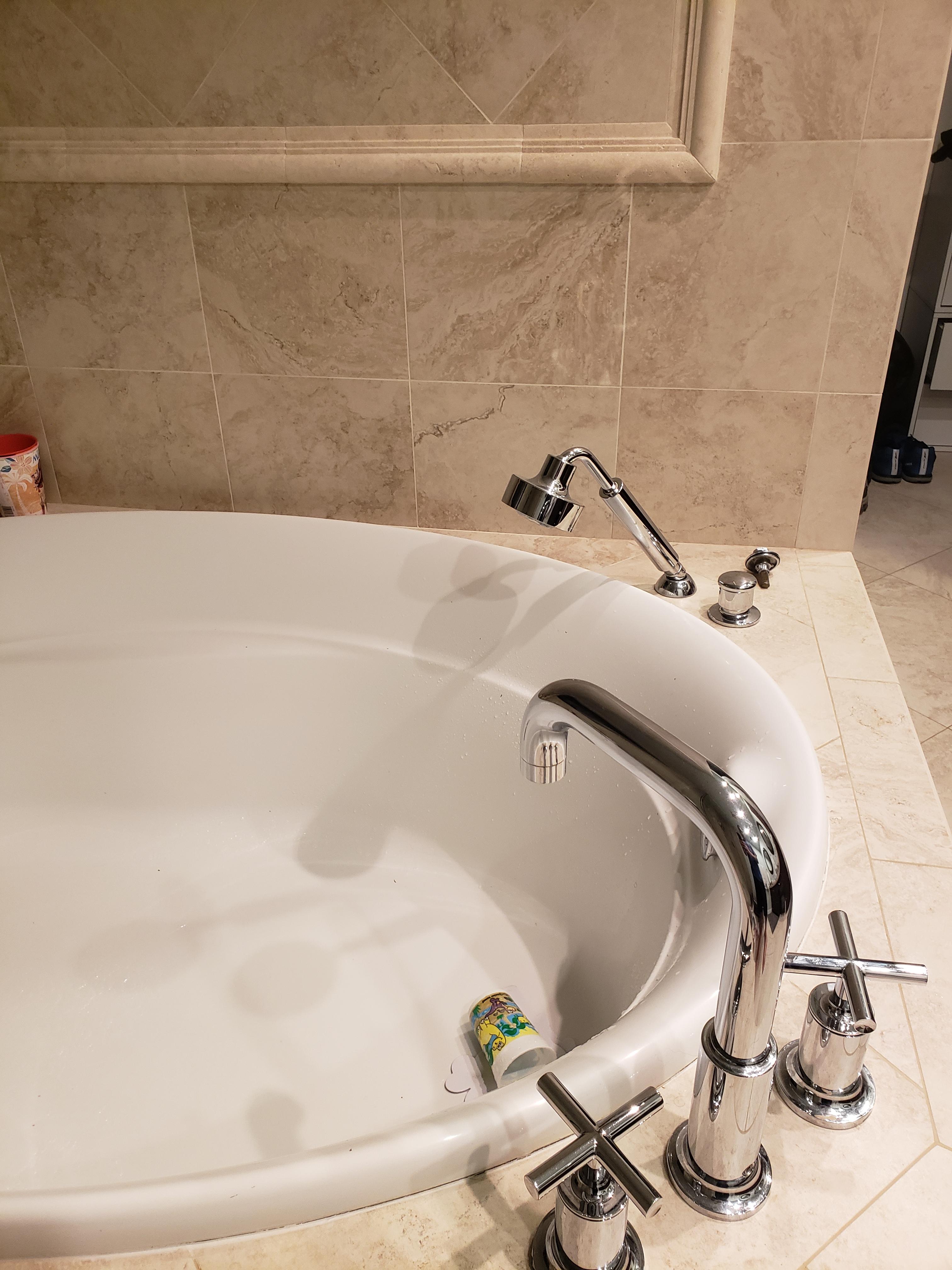 Getting hot water at shower head but not as hot at faucet? Need