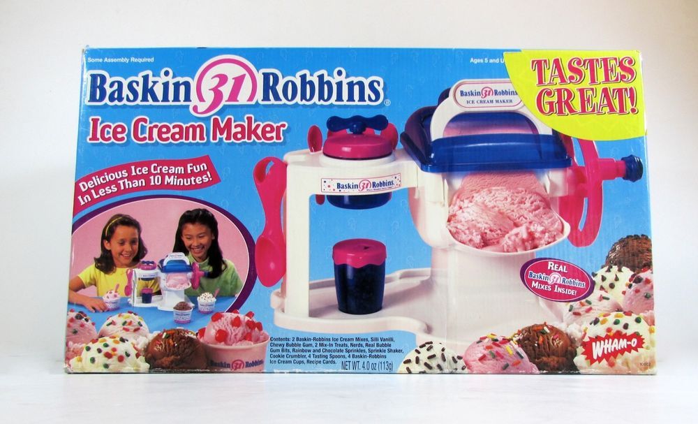 Anybody else remembers Baskin Robbins ice cream maker? It really did