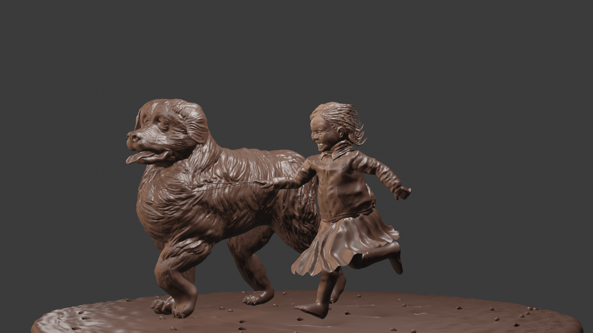 New sculpt in Blender... Bad at captions... would love some suggestions
