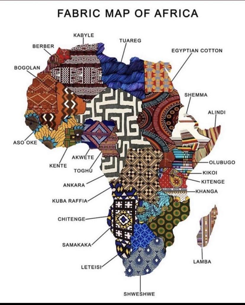African Fabric Map r/MapPorn
