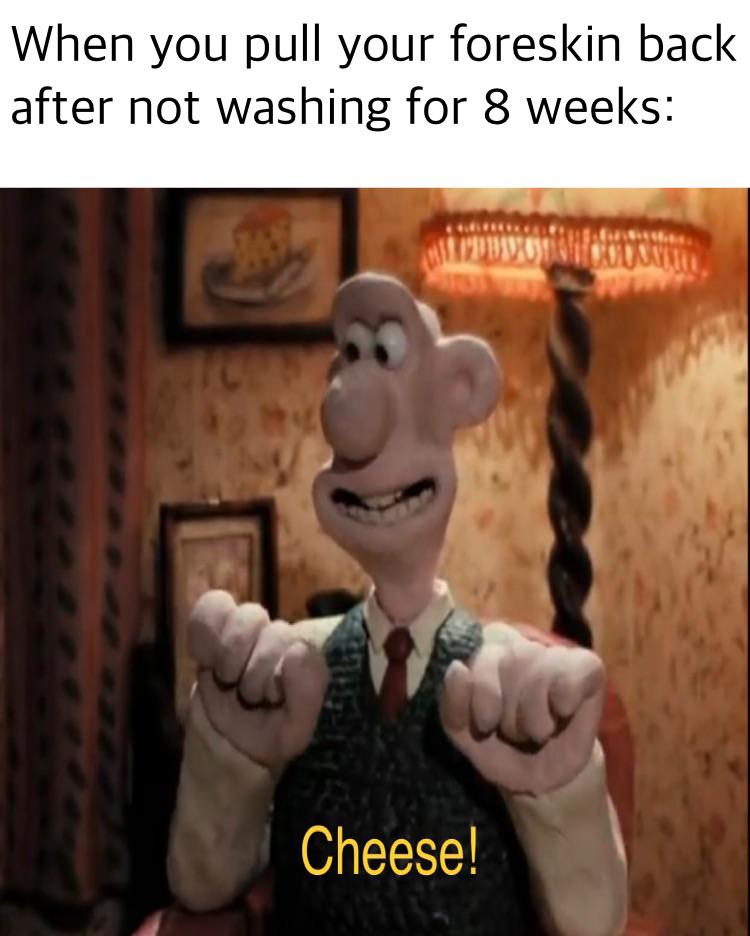 We found the right cheese gromit! r/cursedmemes