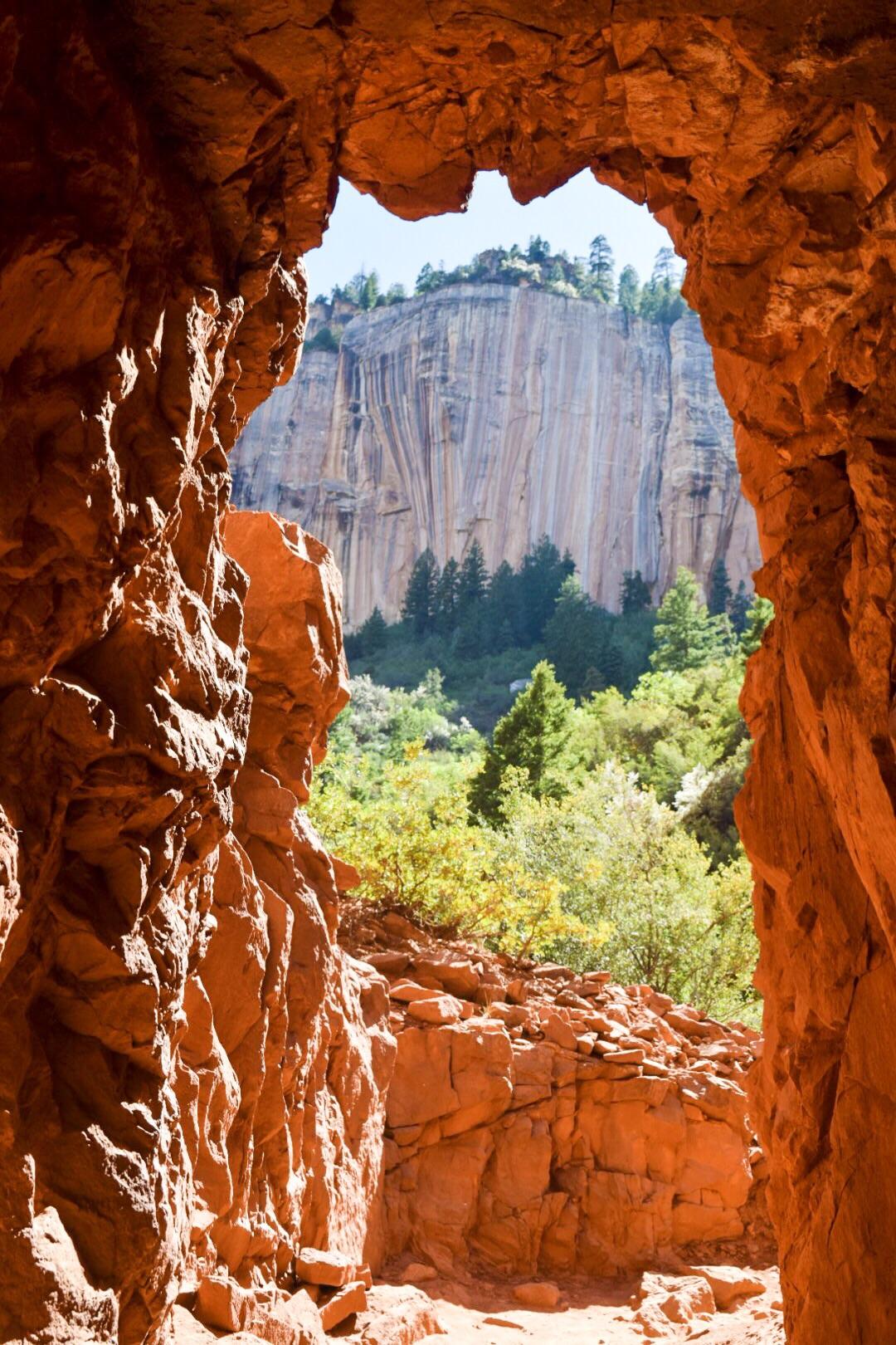 Supai Tunnel, North Rim Grand Canyon. [OC] 1080x1620 r/EarthPorn