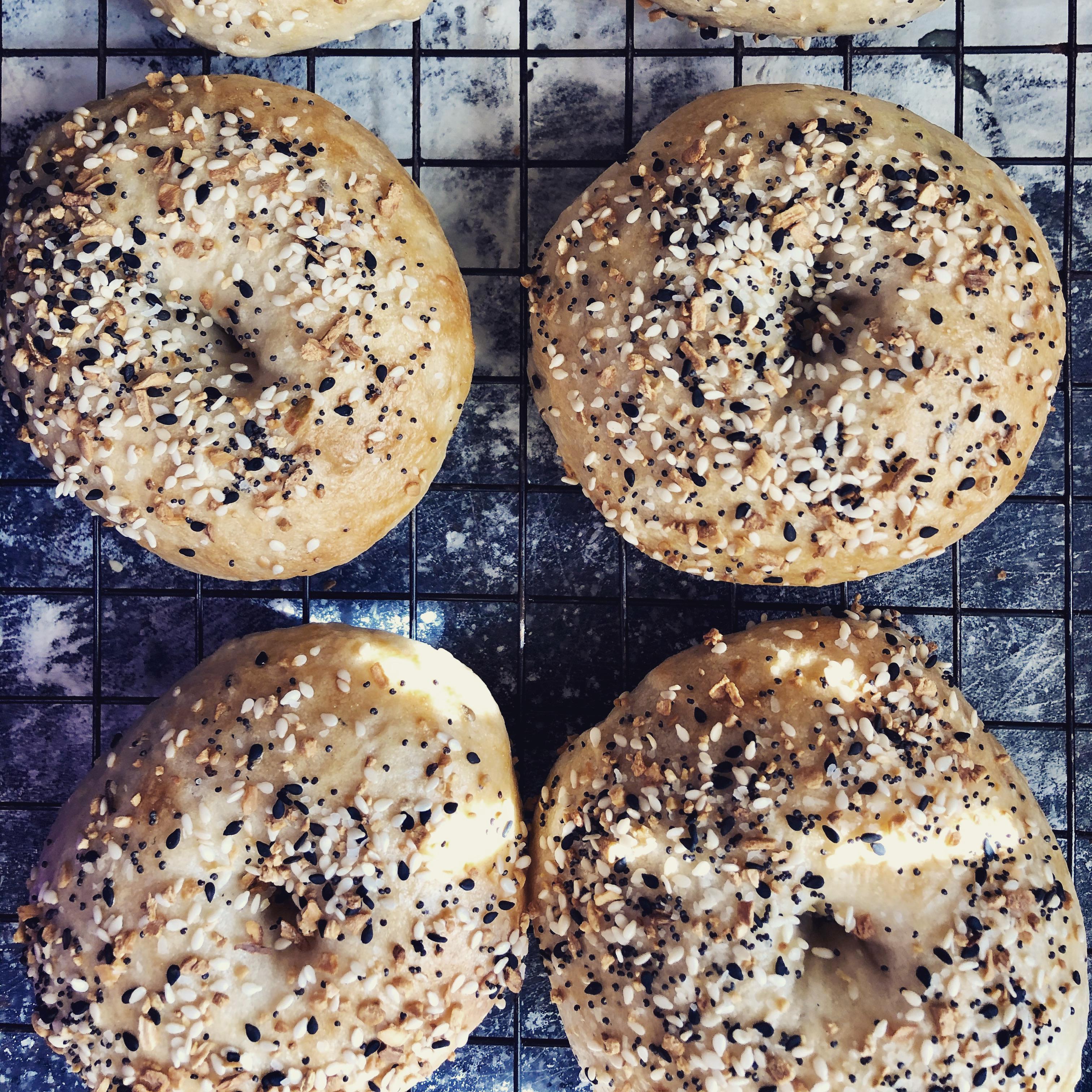 Bagels from the recipe in the Zojirushi BB SSC10 manual r/BreadMachines