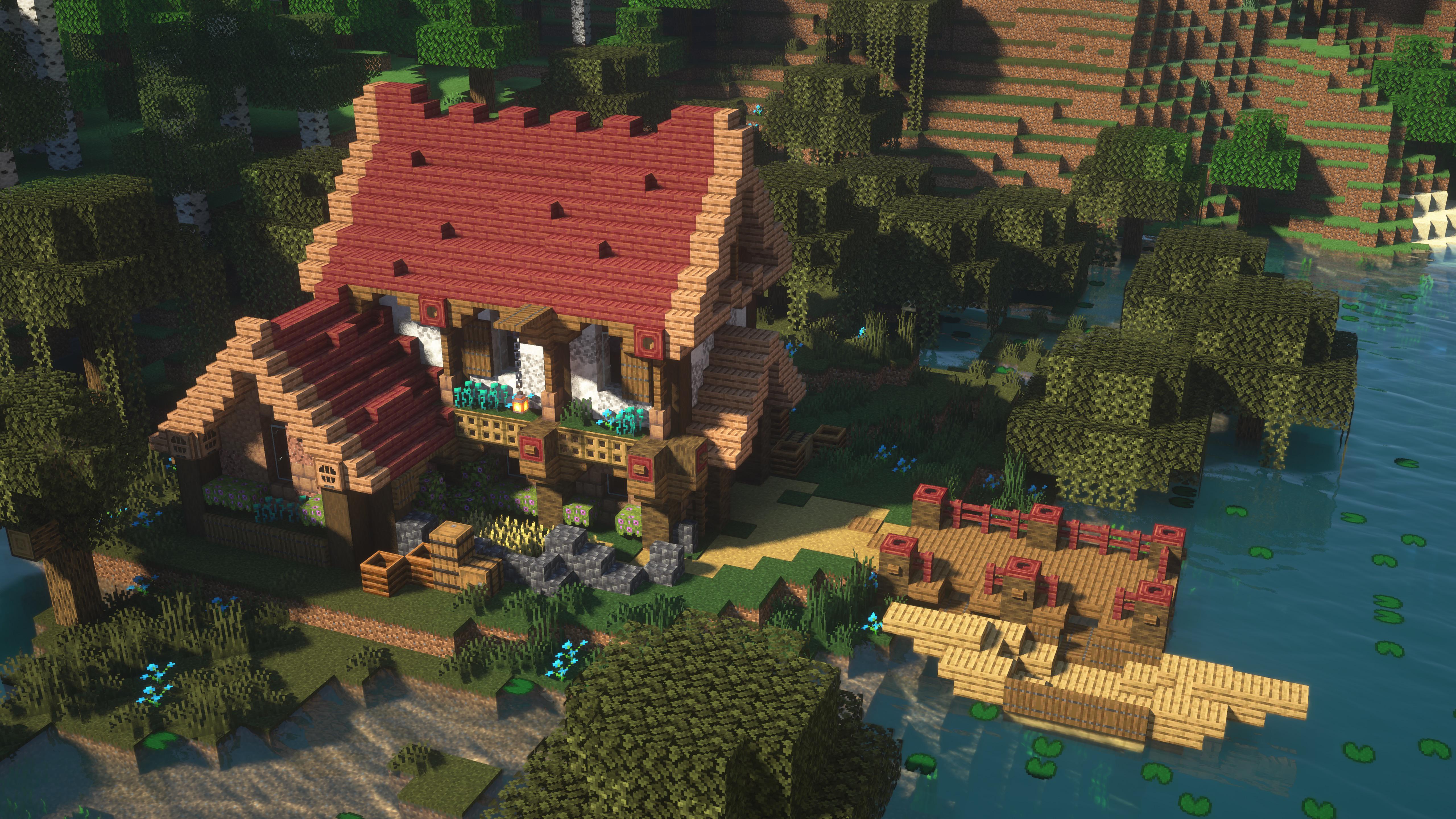 A little mangrove build! r/Minecraft