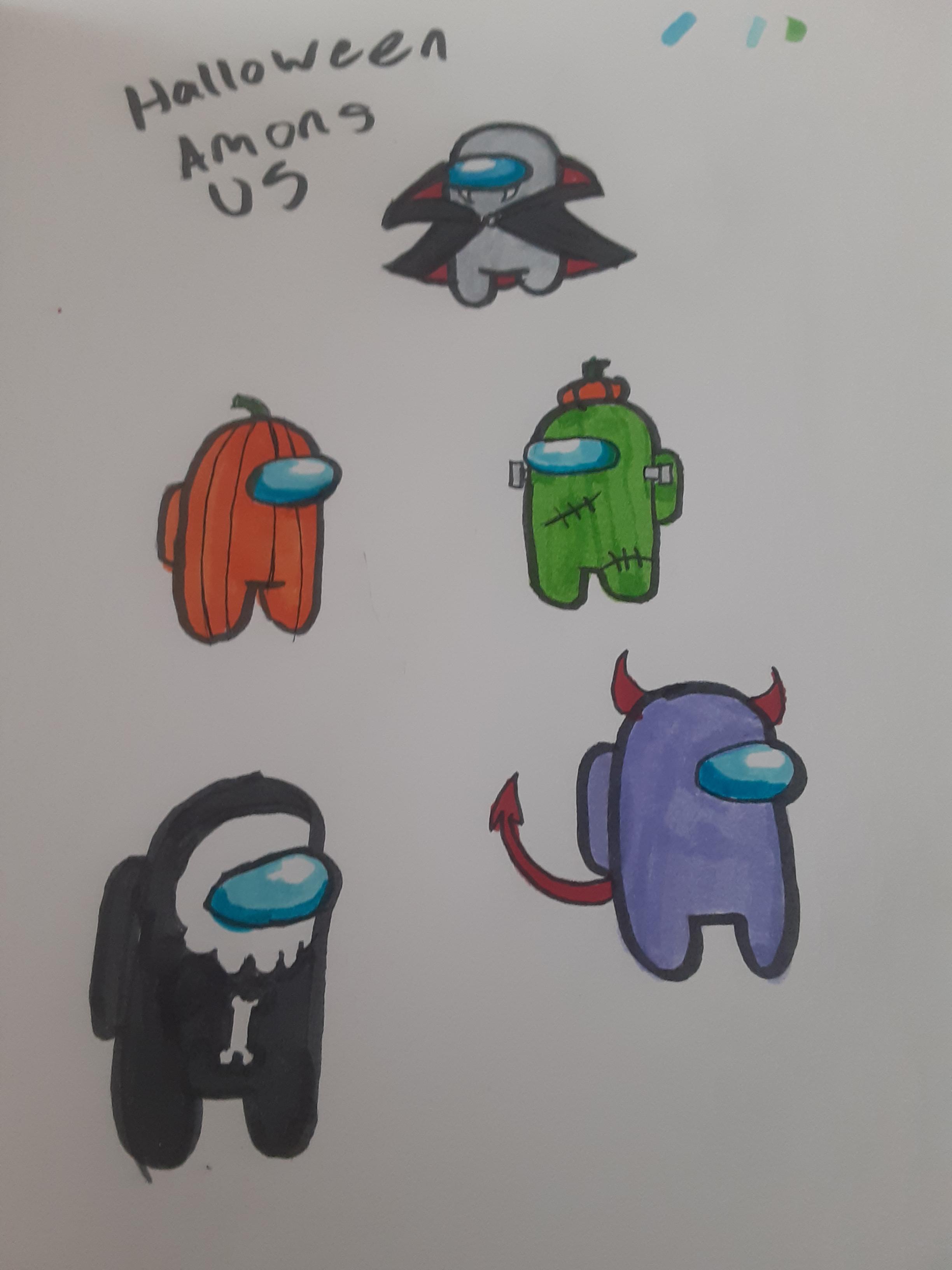 I made among us halloween costumes r/AmongUs