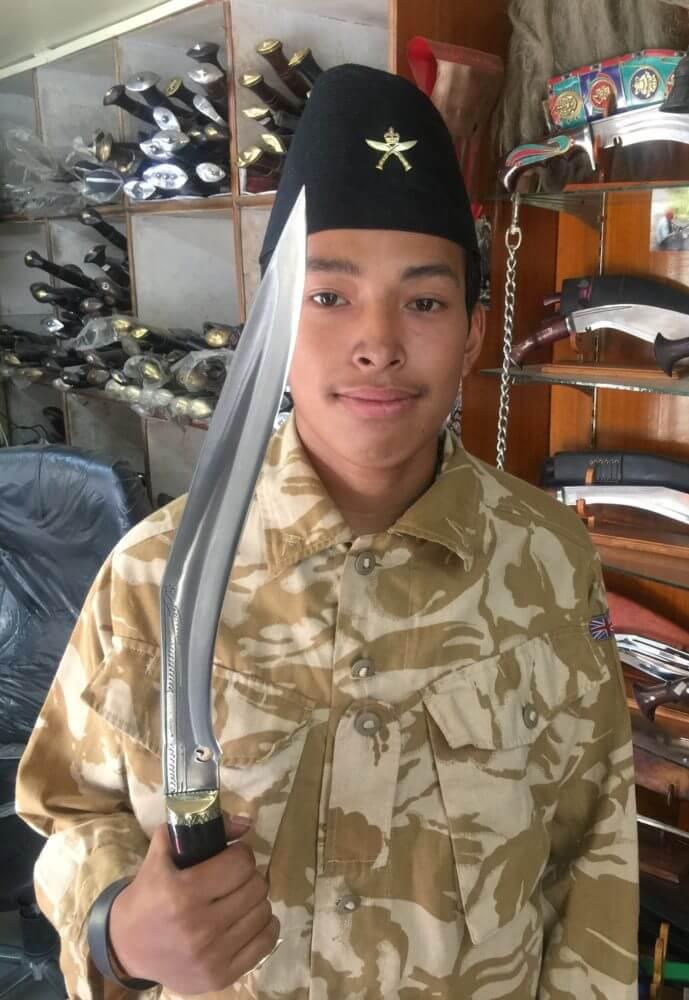 A Typical 15" Kukri Knife which were famous as Limbuwan Khukuri during