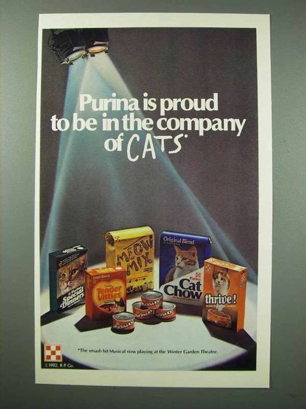 Meow Mix General Purina Cat Food Advertisement (1982) r/meowmix