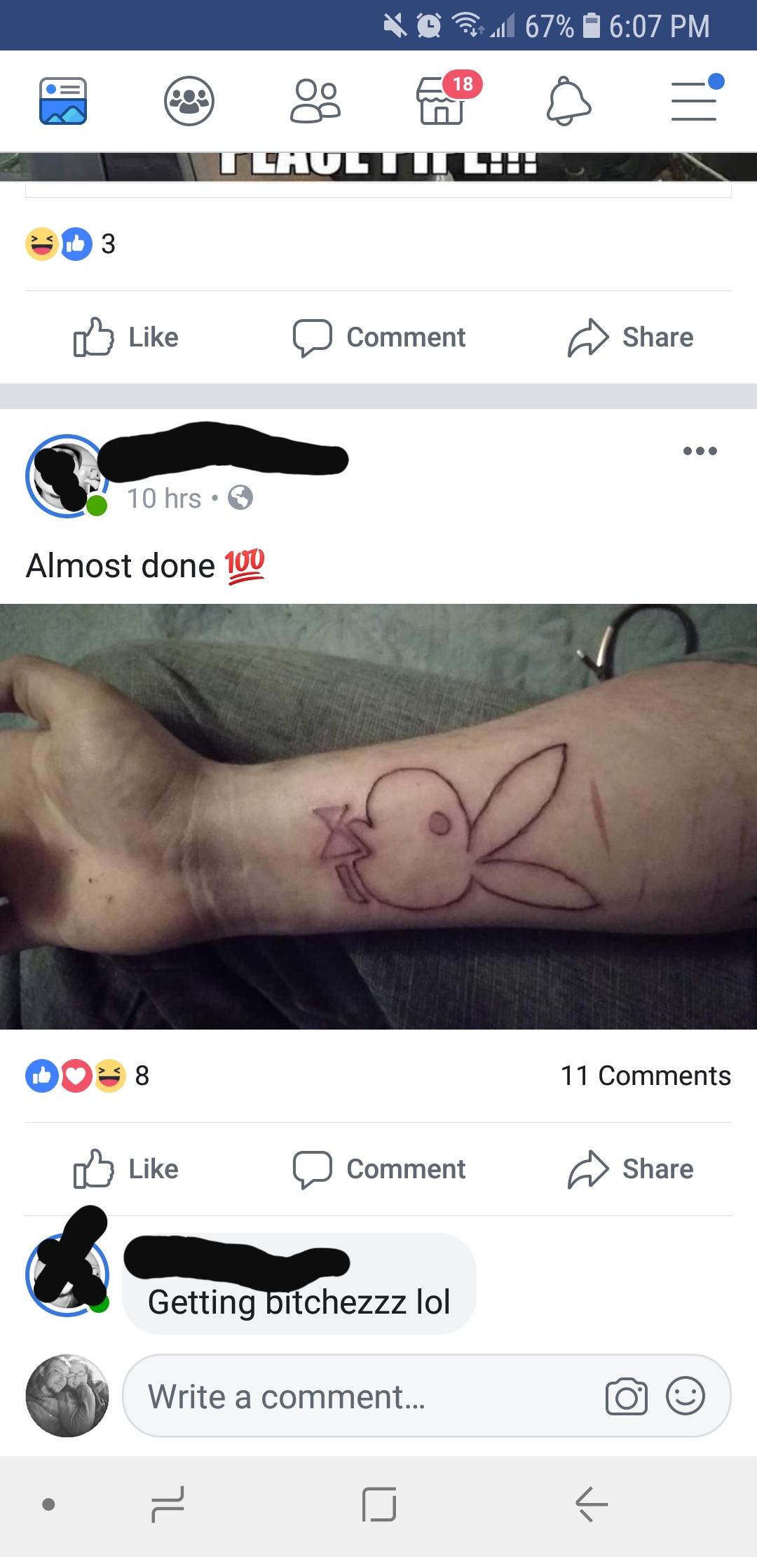 Just Saw This On My Timeline. "Playboy Bunny" : R/Shittytattoos 2220_x_1080_jpg