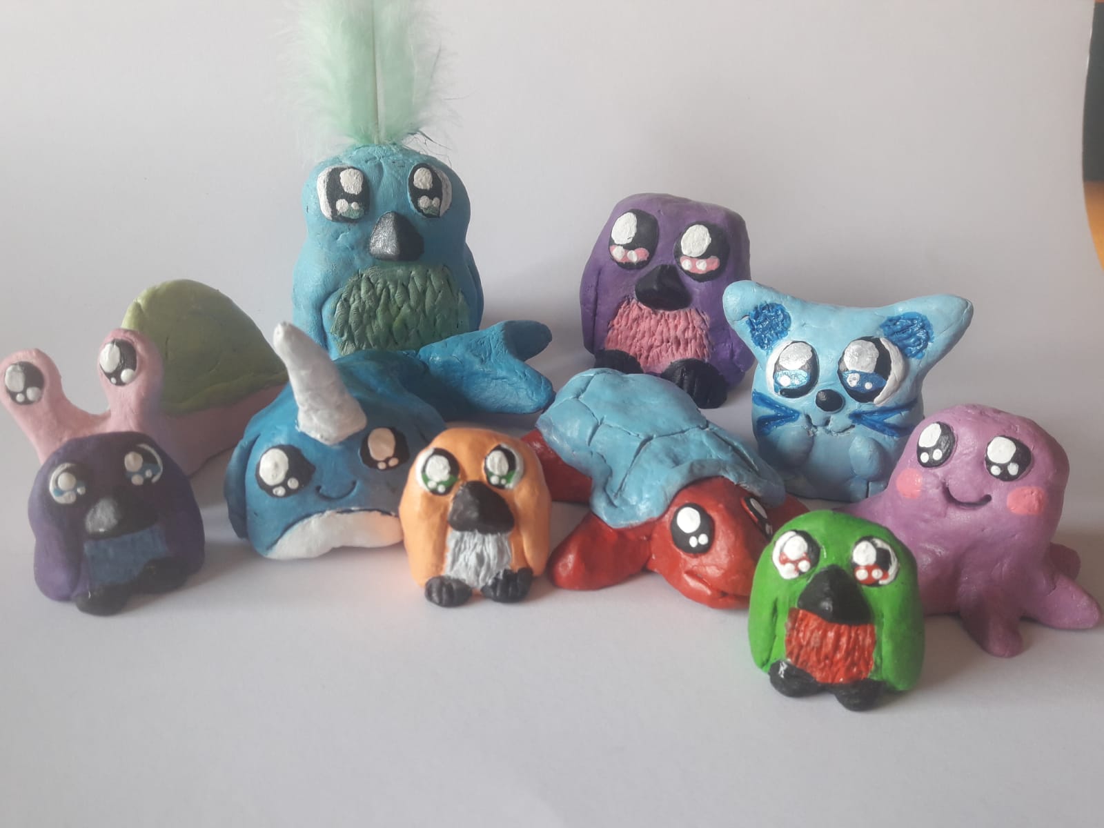 [Self] Some cute figurines I made out of air drying clay, that i