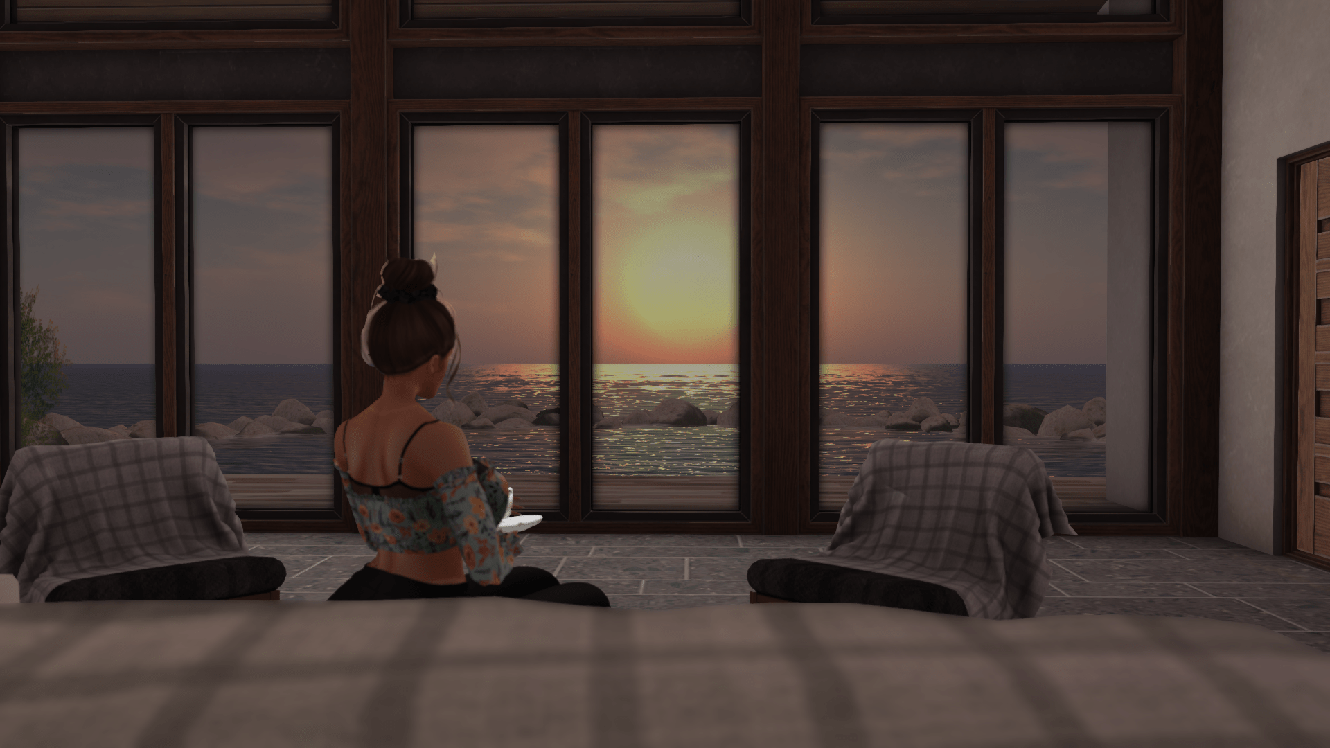 New to Second Life, just got my own land and my house all set up! r