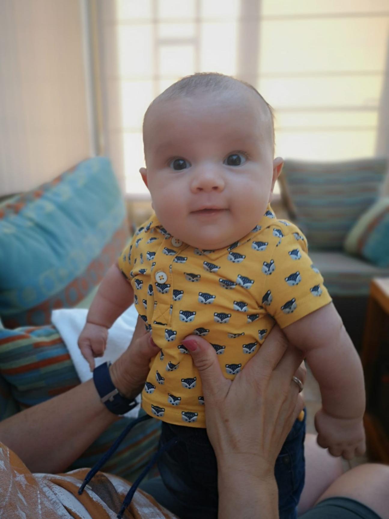 My proud son. He's 11 weeks old now! babies