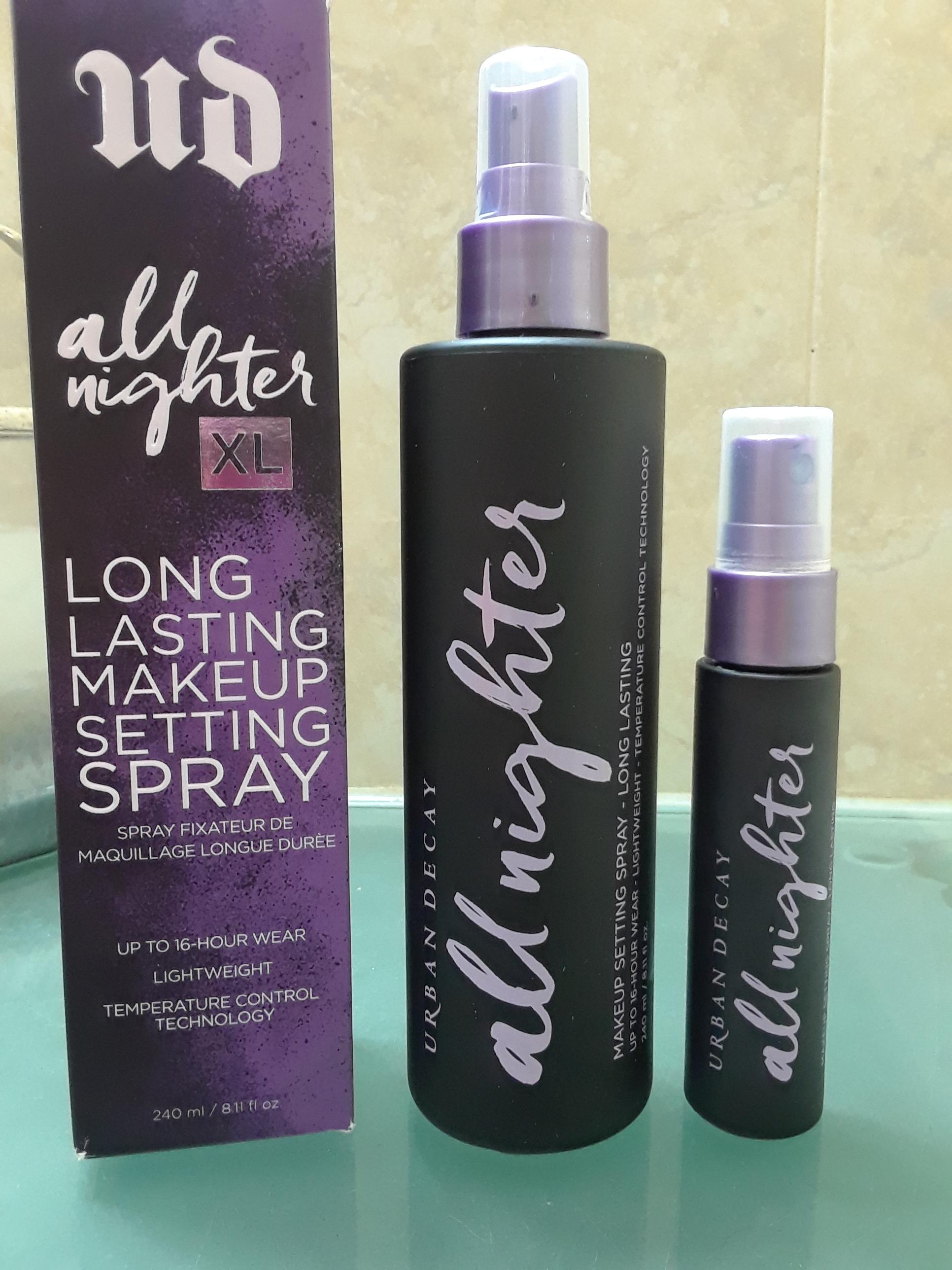 So I just got the new XL All Nighter Setting Spray... Don