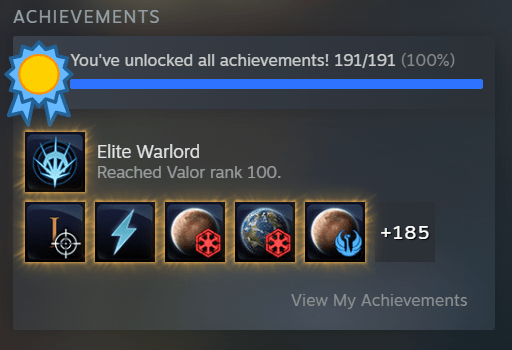 Valor 100 for 100%! : r/swtor