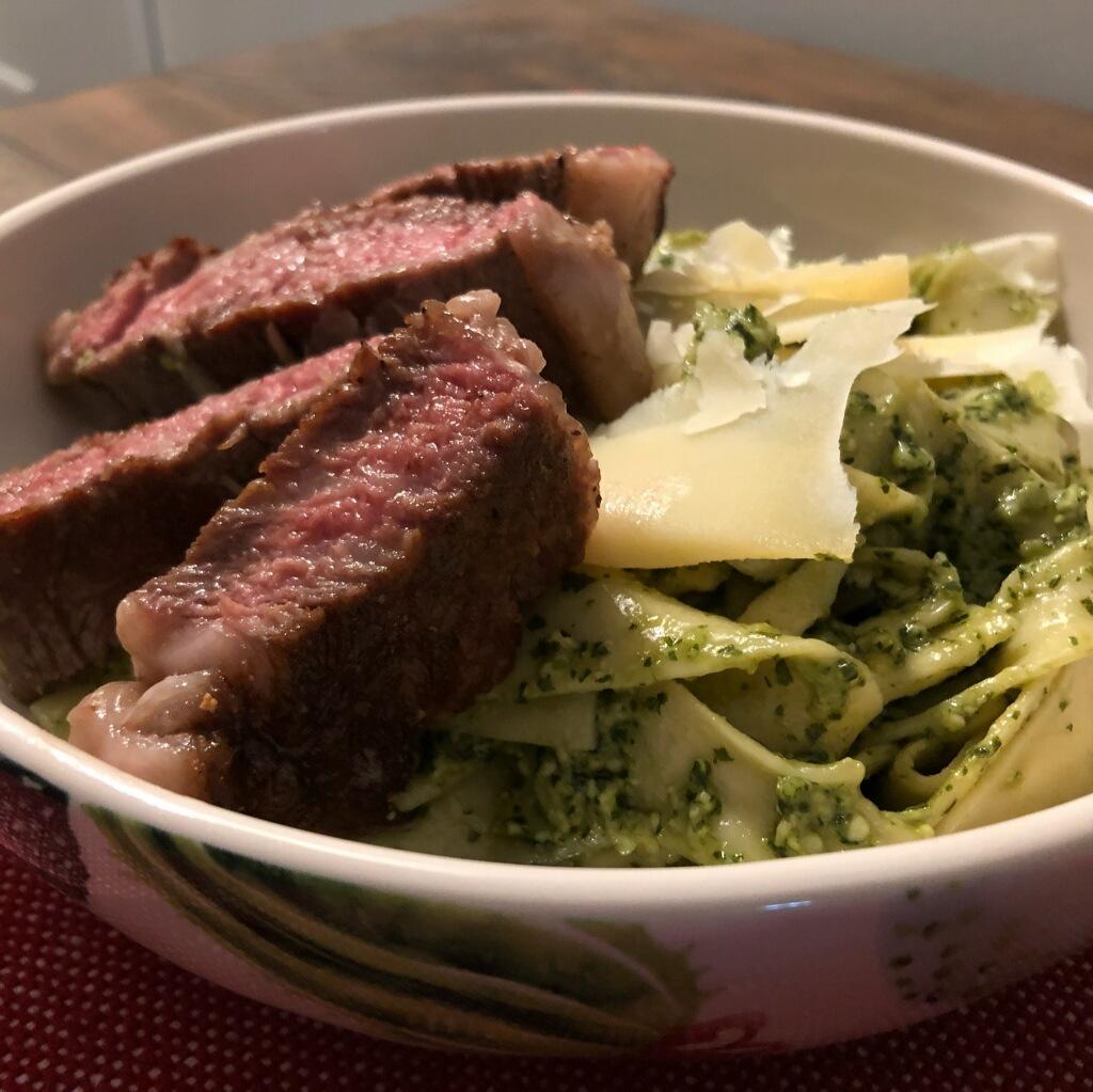 Week 4 Salt Fat Acid Heat Homemade Lemon Pesto Tagliatelle with Pan