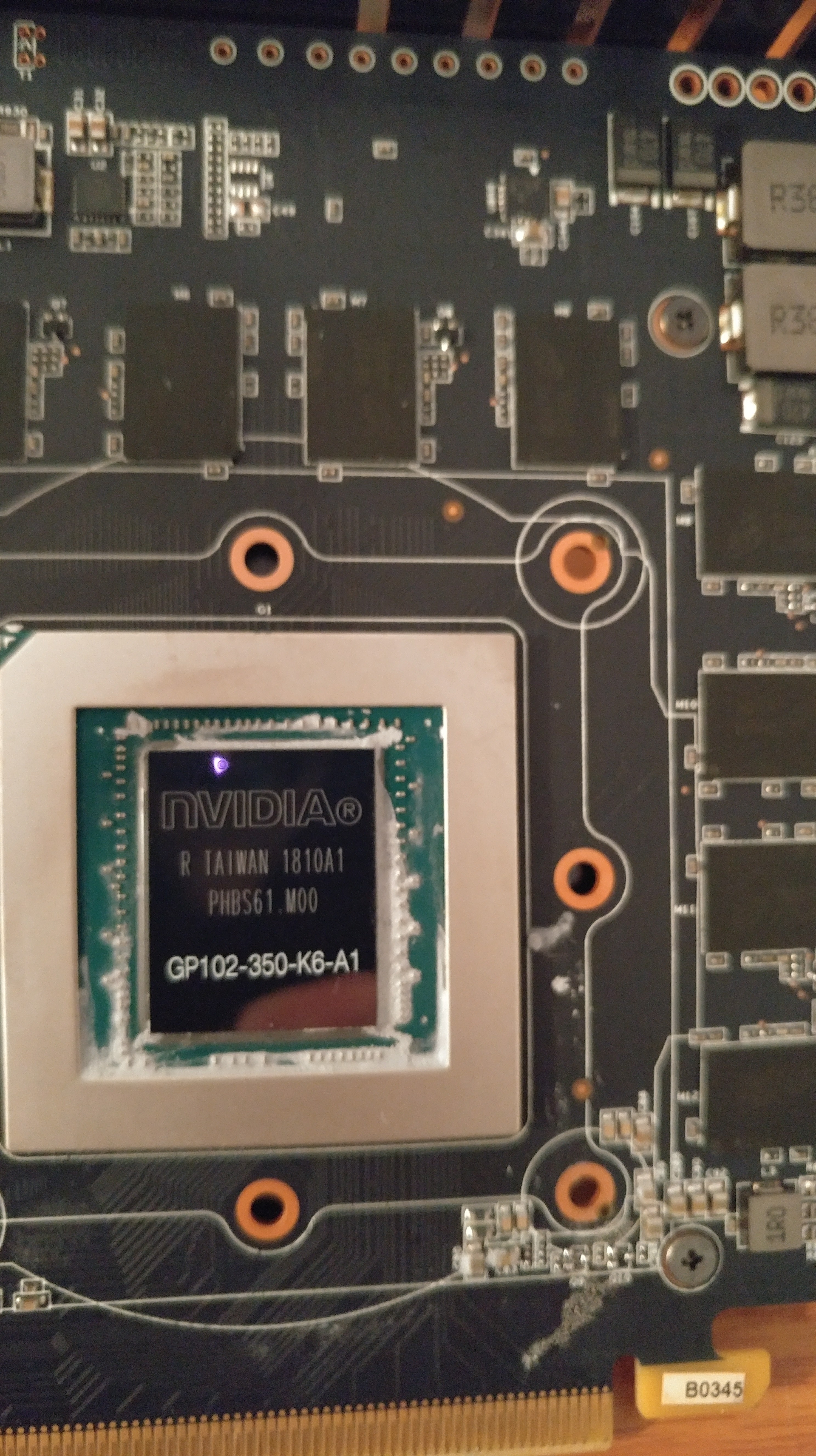 Had to mod the card for VRM cooling so here's a pic nvidia