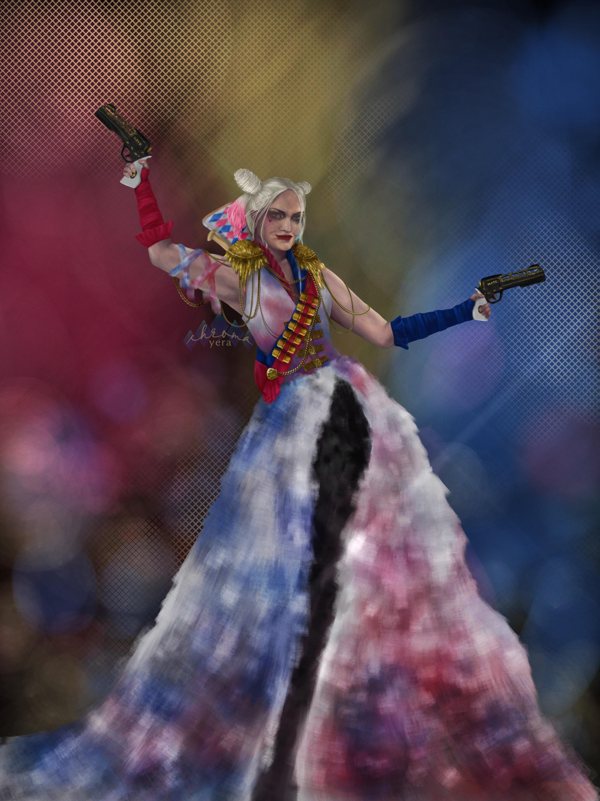 Harley Quinn x Cruella de Vil, me, 2021 r/fanart