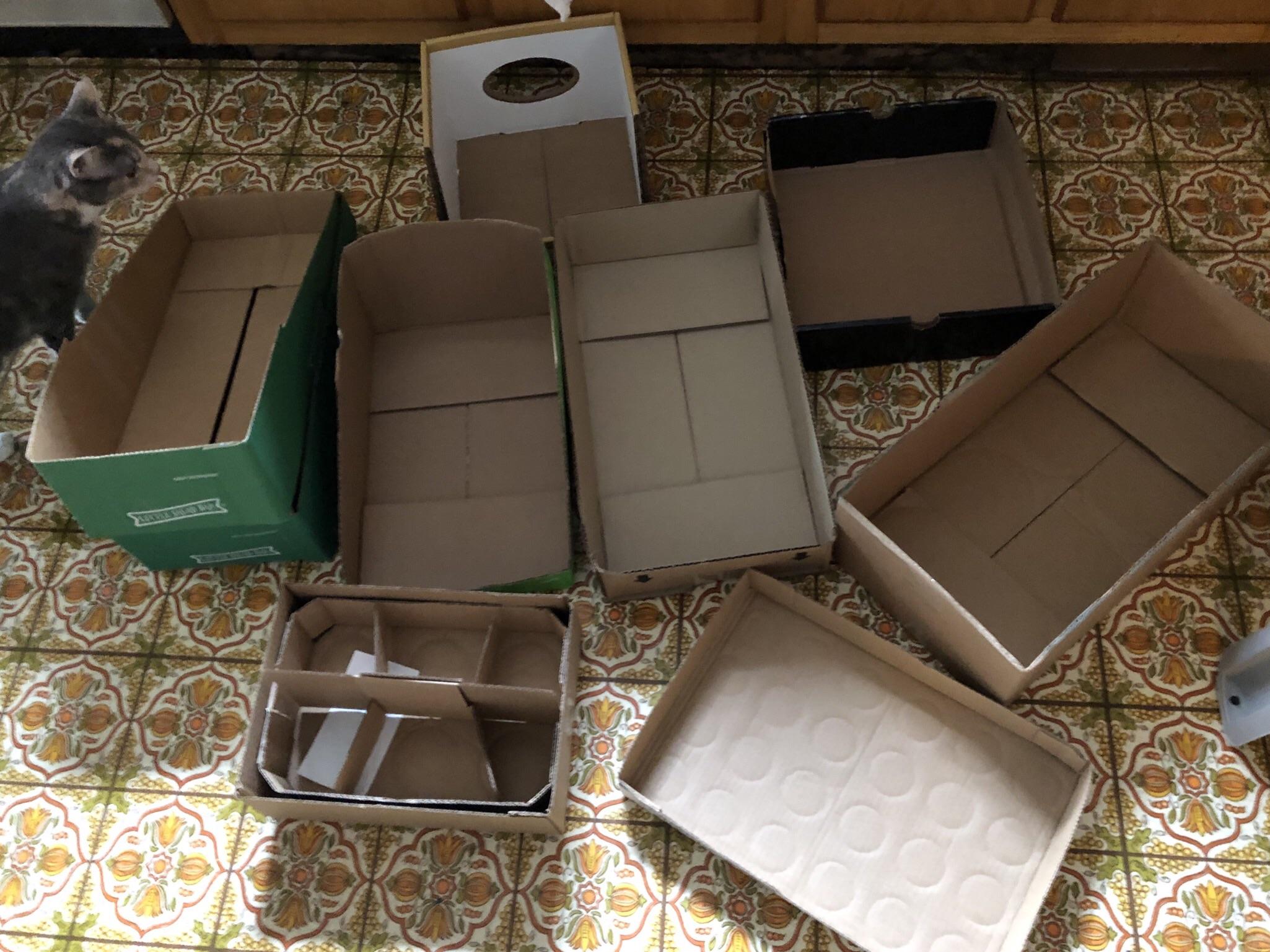 KonMari pro tip ALDI leaves items in their boxes on the shelf (or collects them in a steel rack