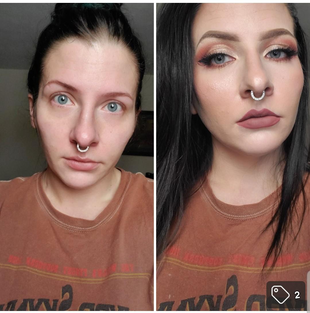 The power of makeup before and after