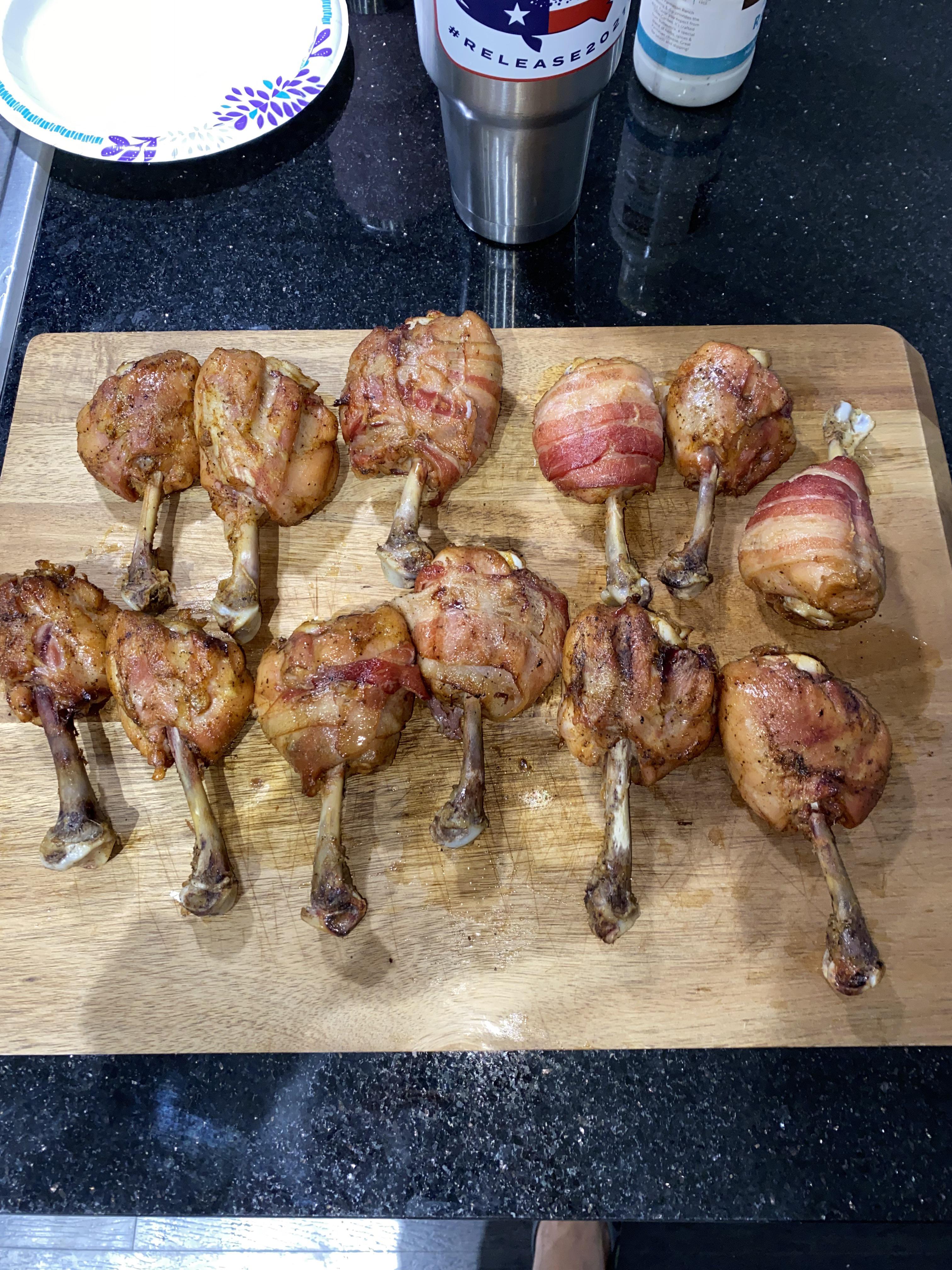 Drumstick lollipops from the smoker this weekend r/pelletgrills
