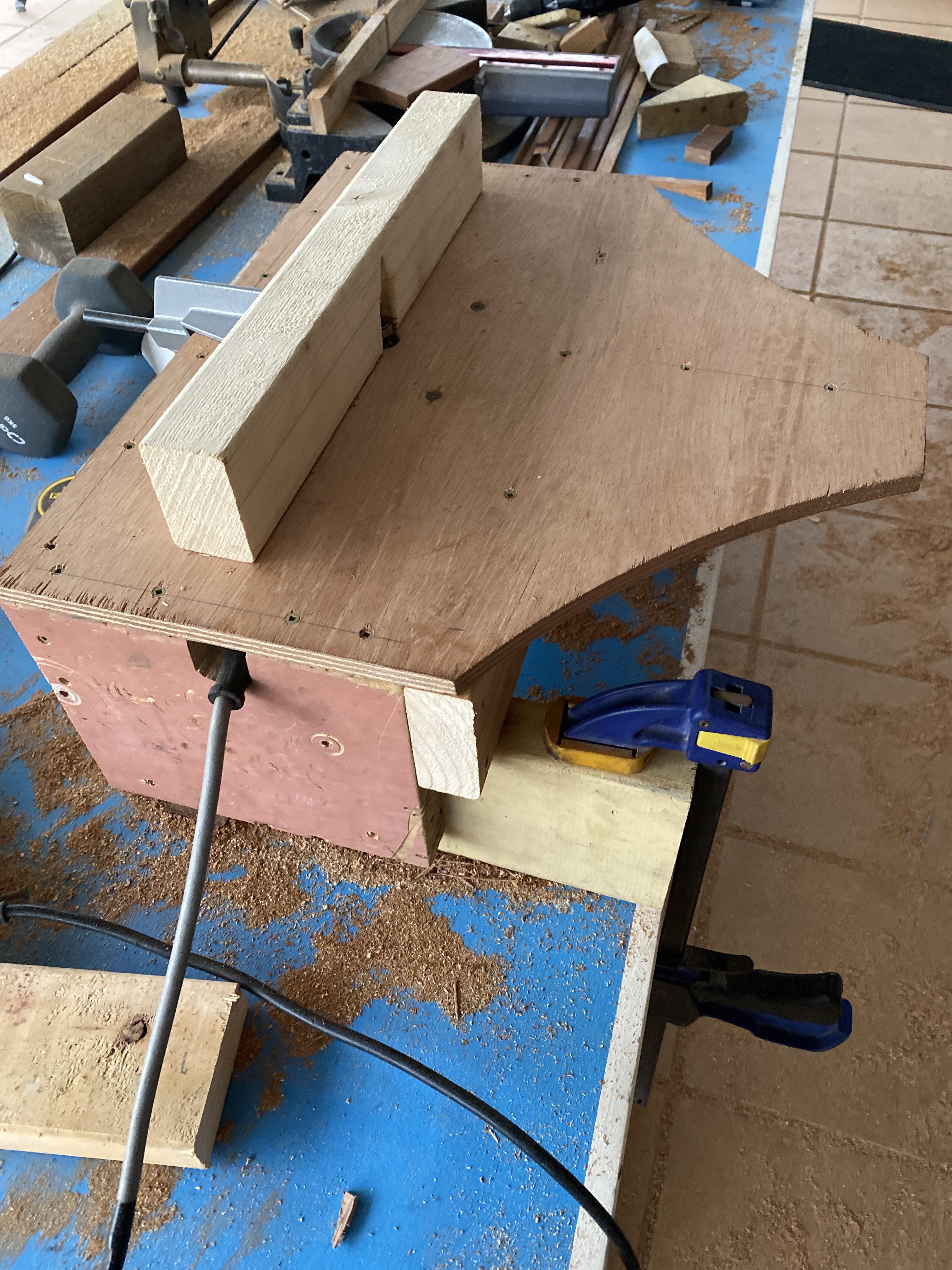 Needed to put a 2mm radius on some small trim pieces. Cobbled together