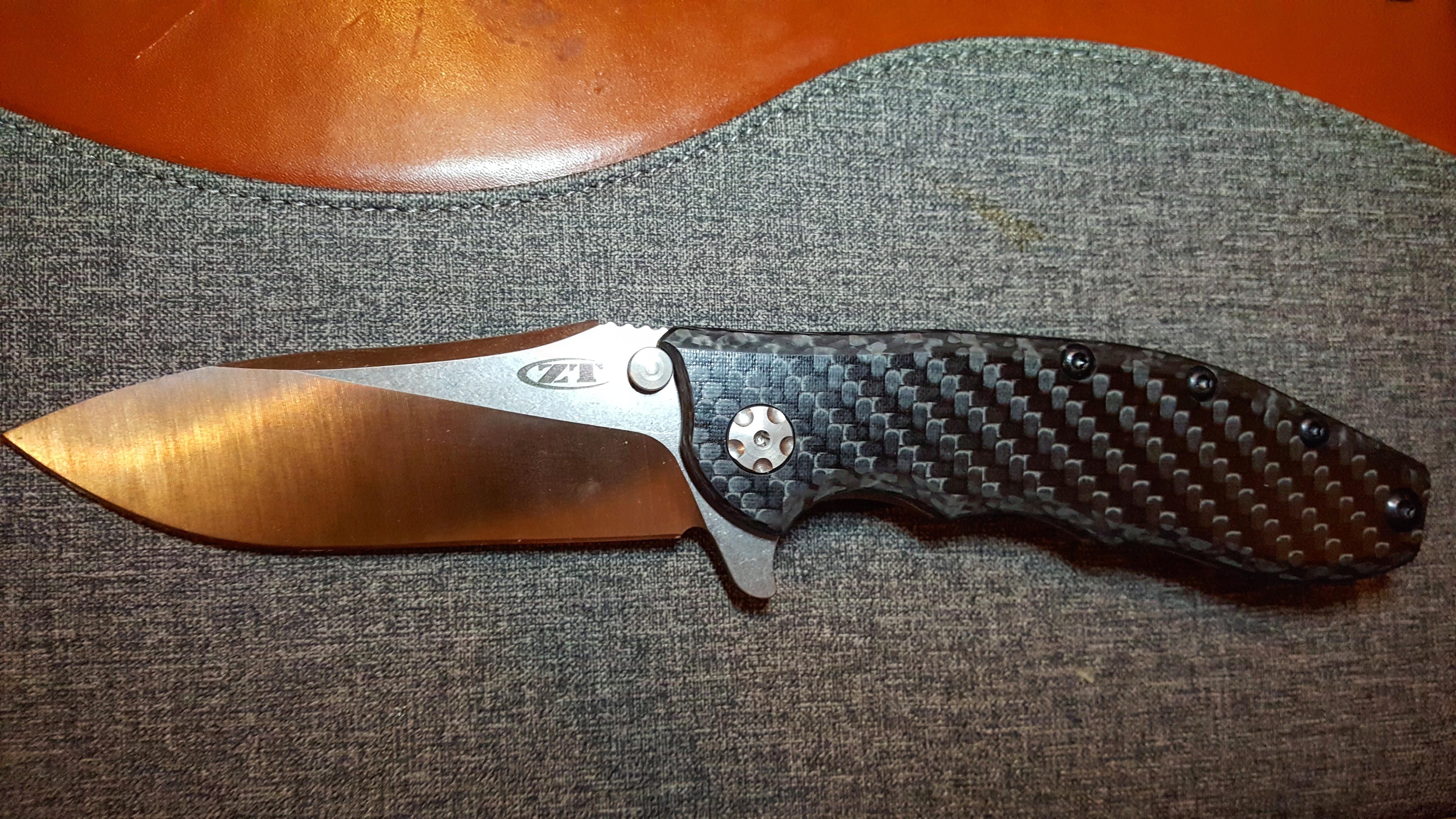 New Aquisition. Zero Tolerance Hinderer Design 0562CF, 20CF Steel
