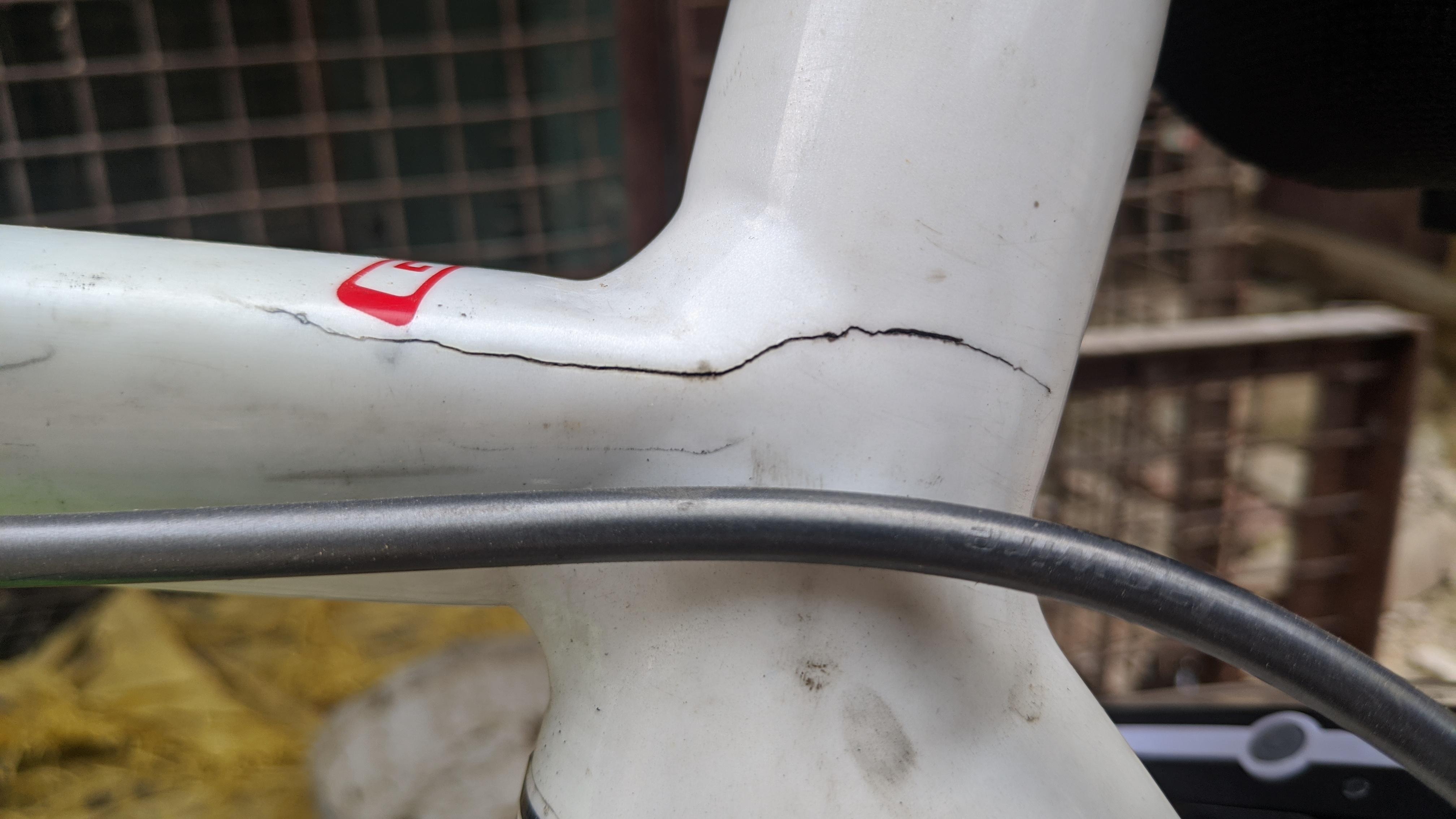 Is this a crack in the frame or a chip in the paint? Can it be repaired