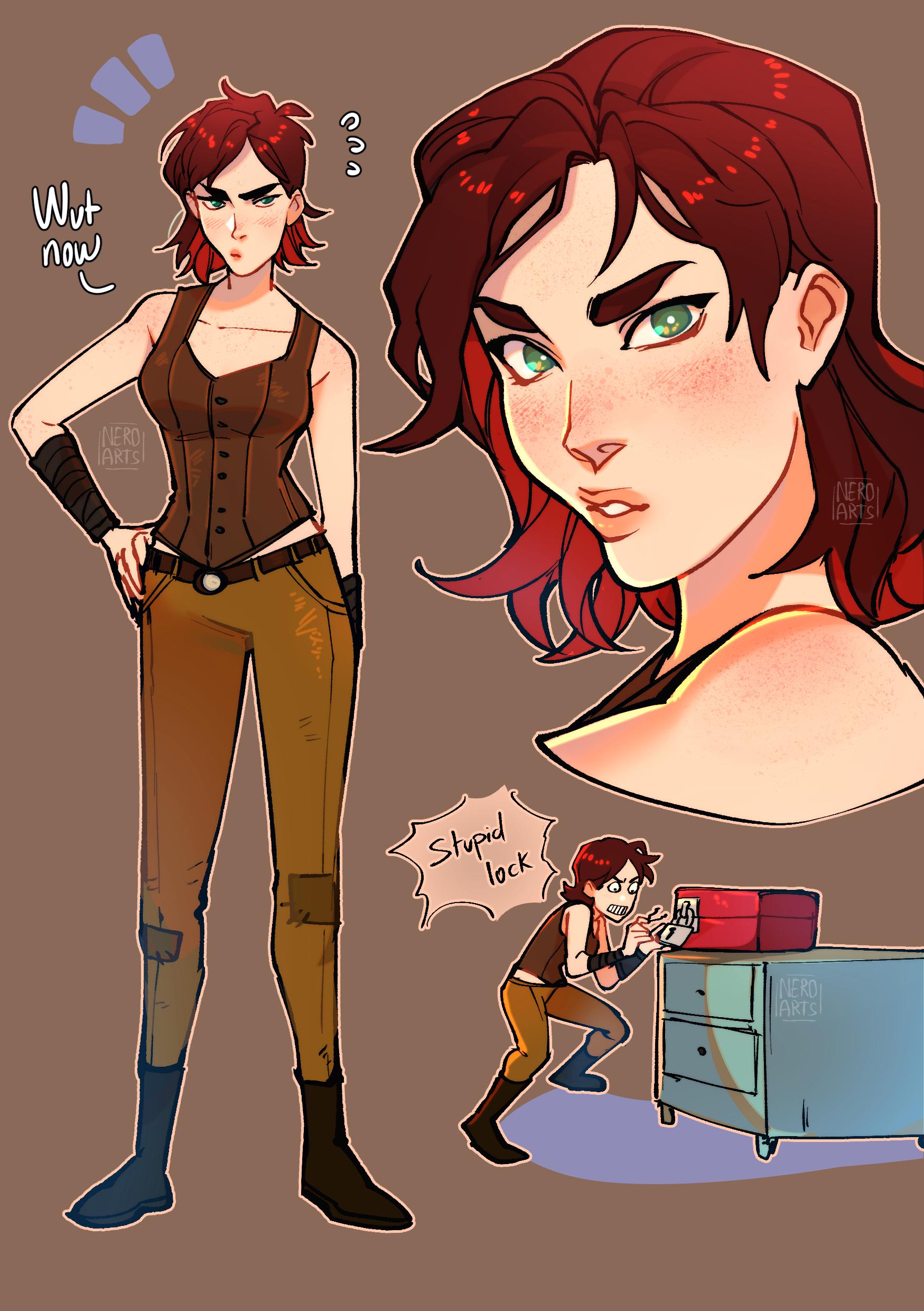 Cait doodle I made. Is she anyone's fave? r/fo4