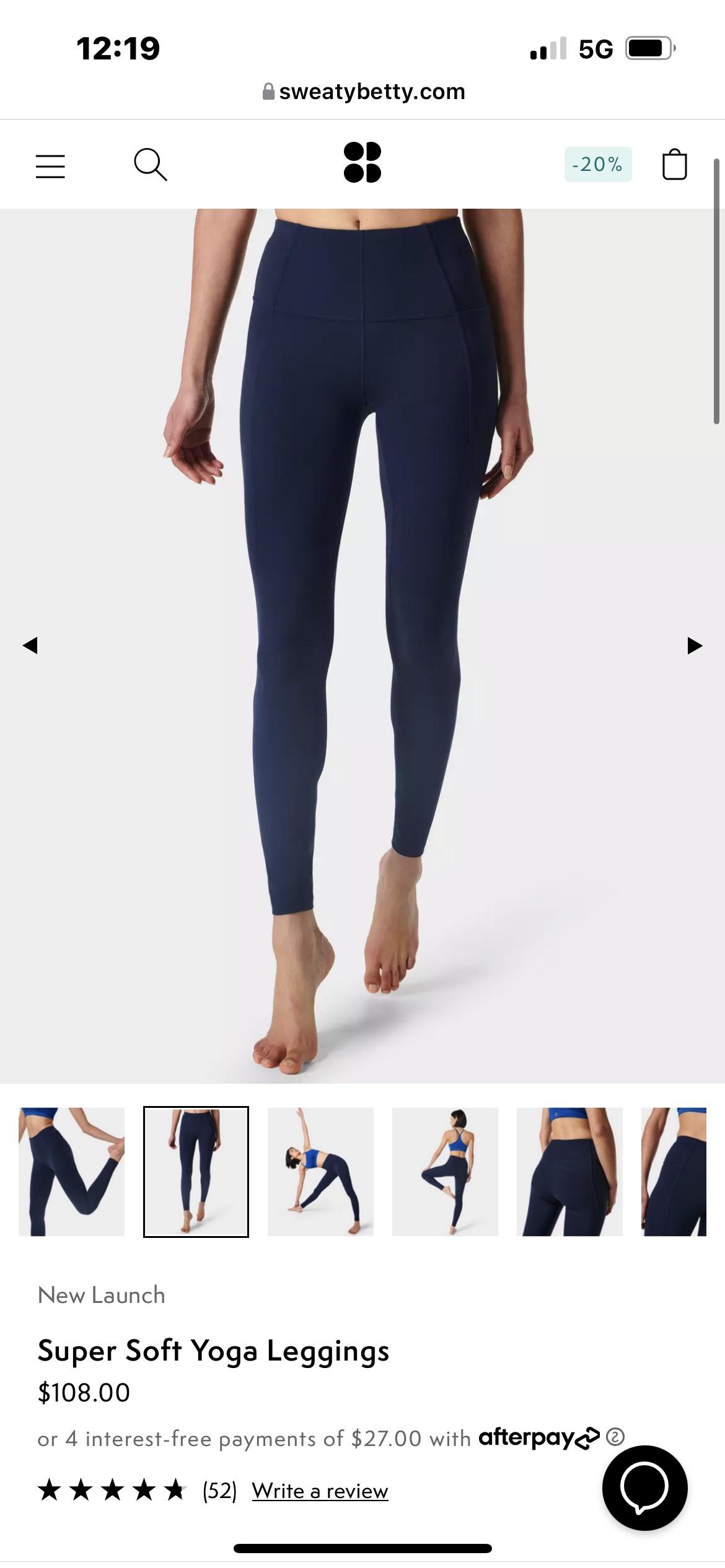 Salutation Stash Pocket VS Sweaty Better Super Soft Yoga Legging? r