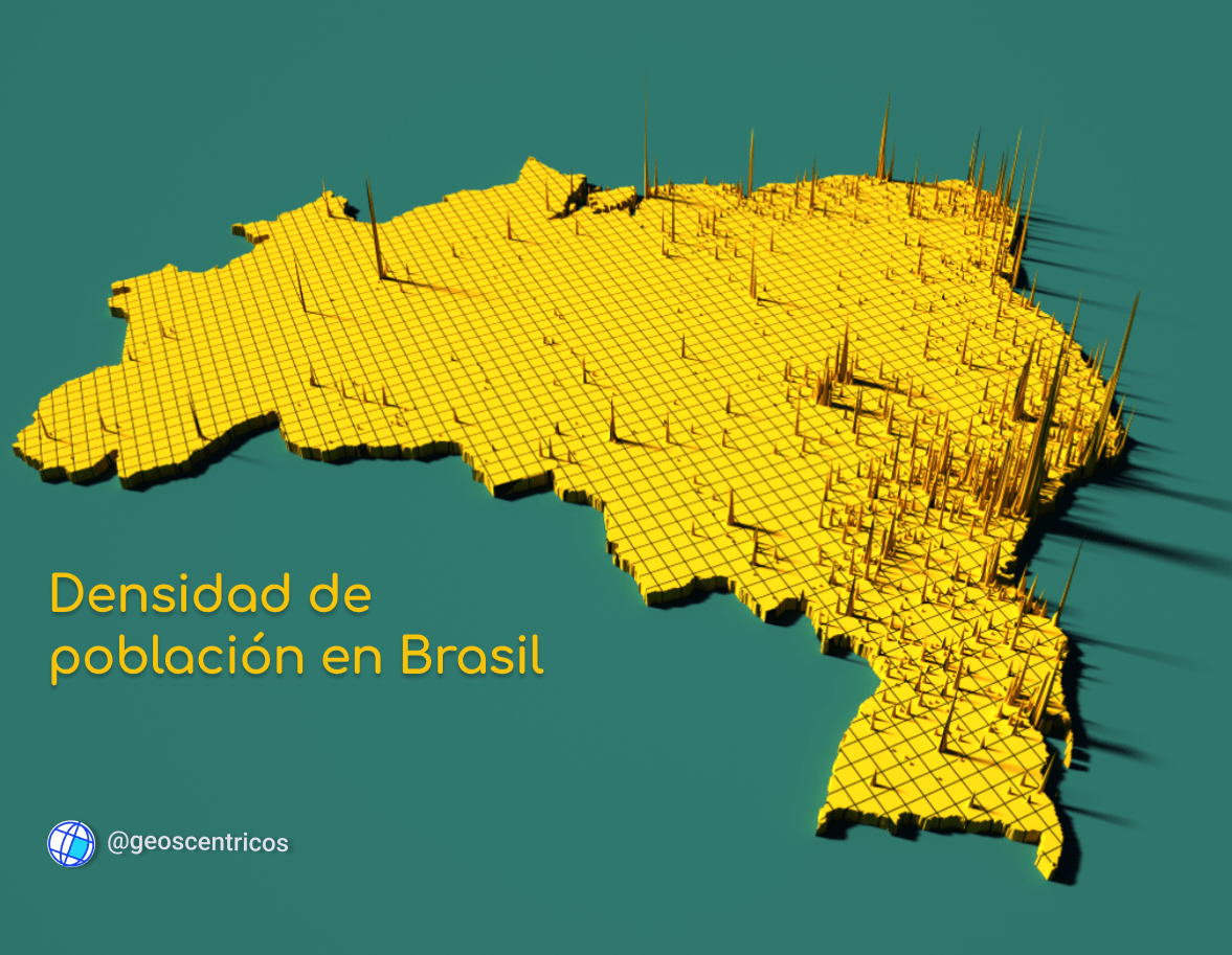 Population density in Brazil [OC] r/MapPorn